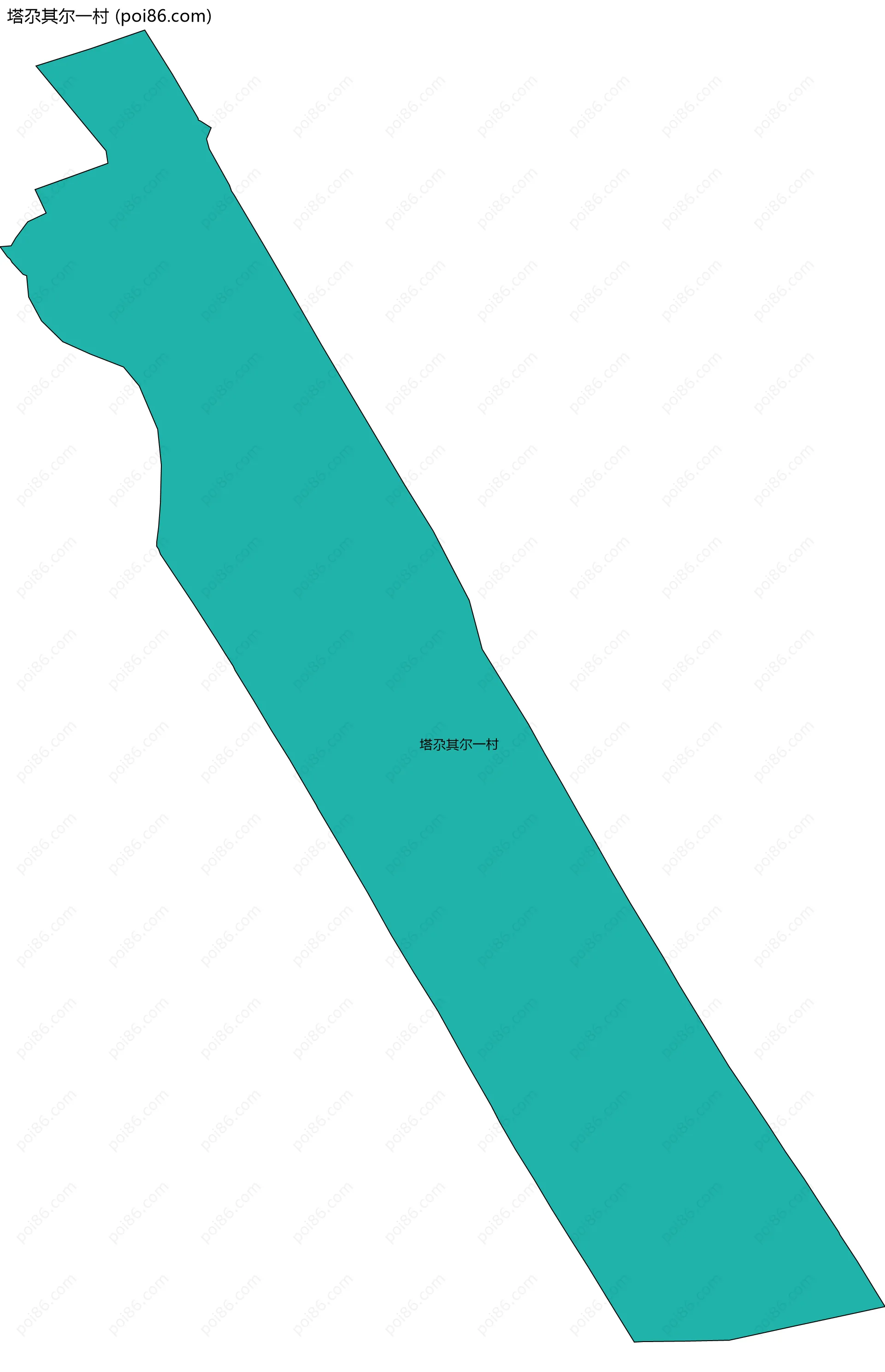 塔尕其尔一村边界地图