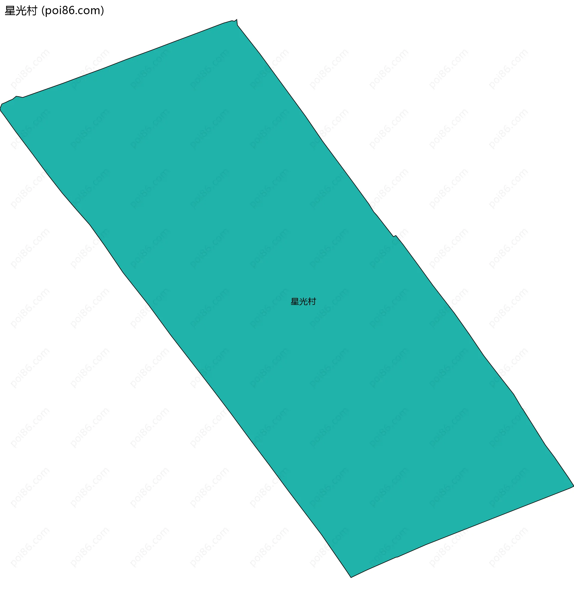 星光村边界地图