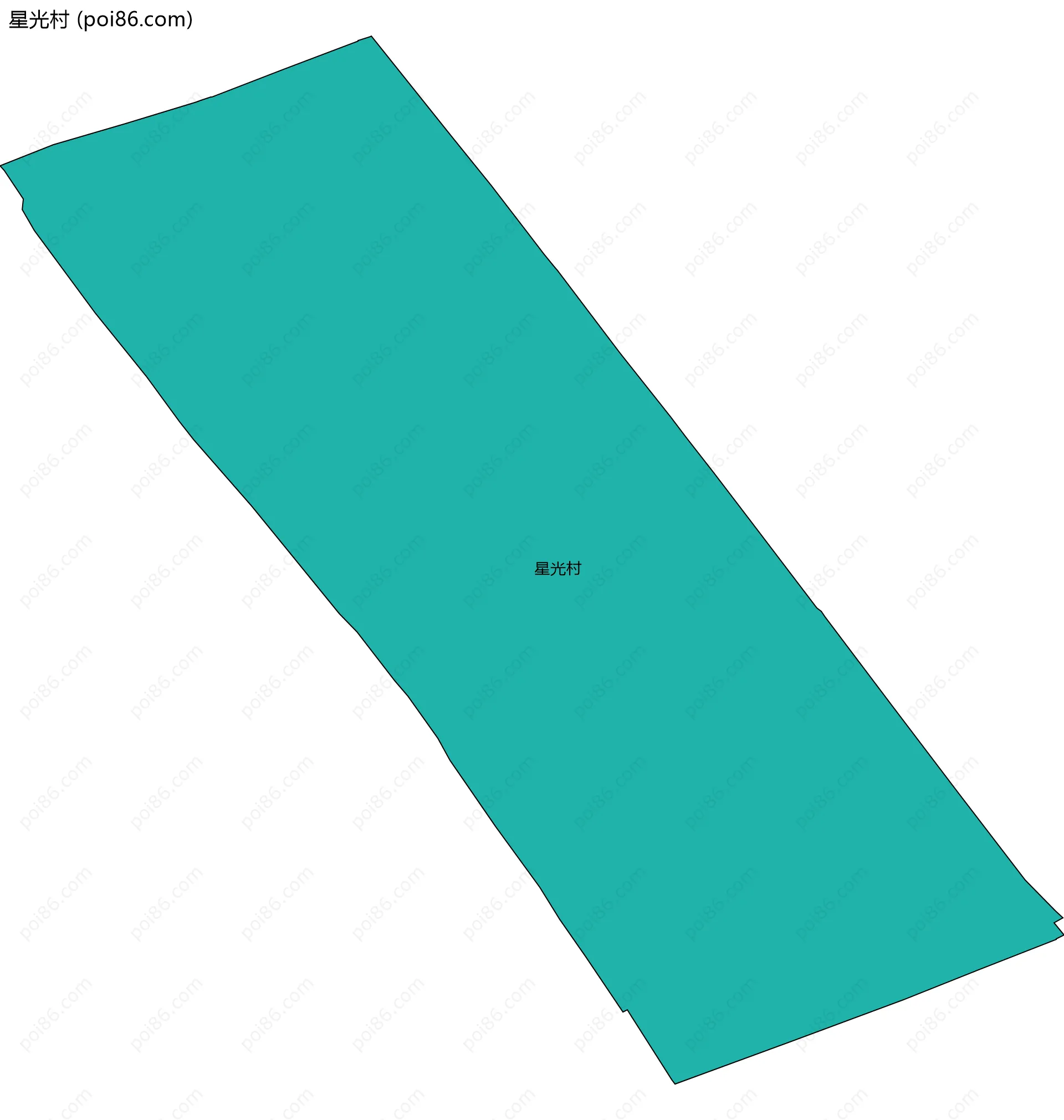 星光村边界地图