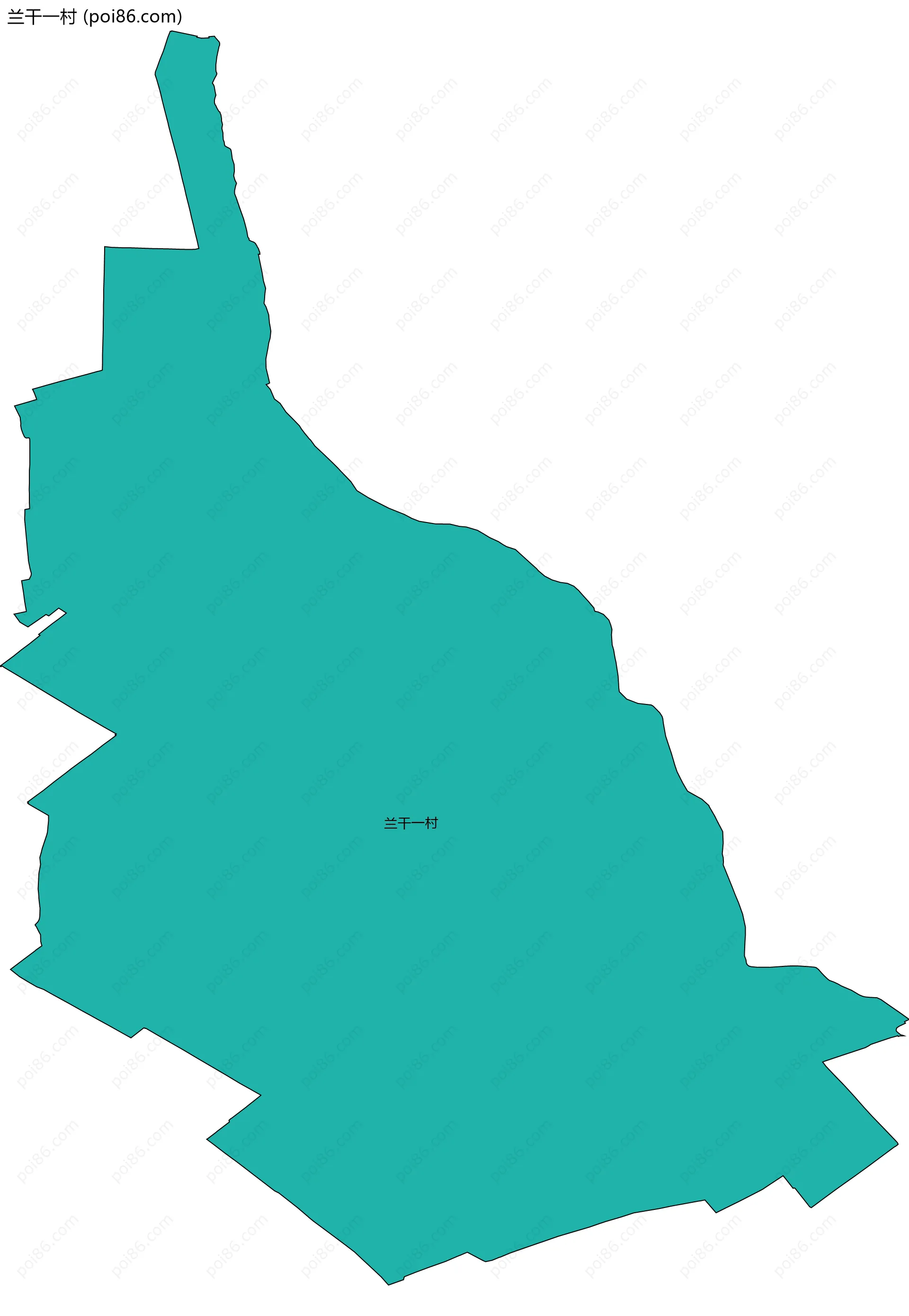 兰干一村边界地图