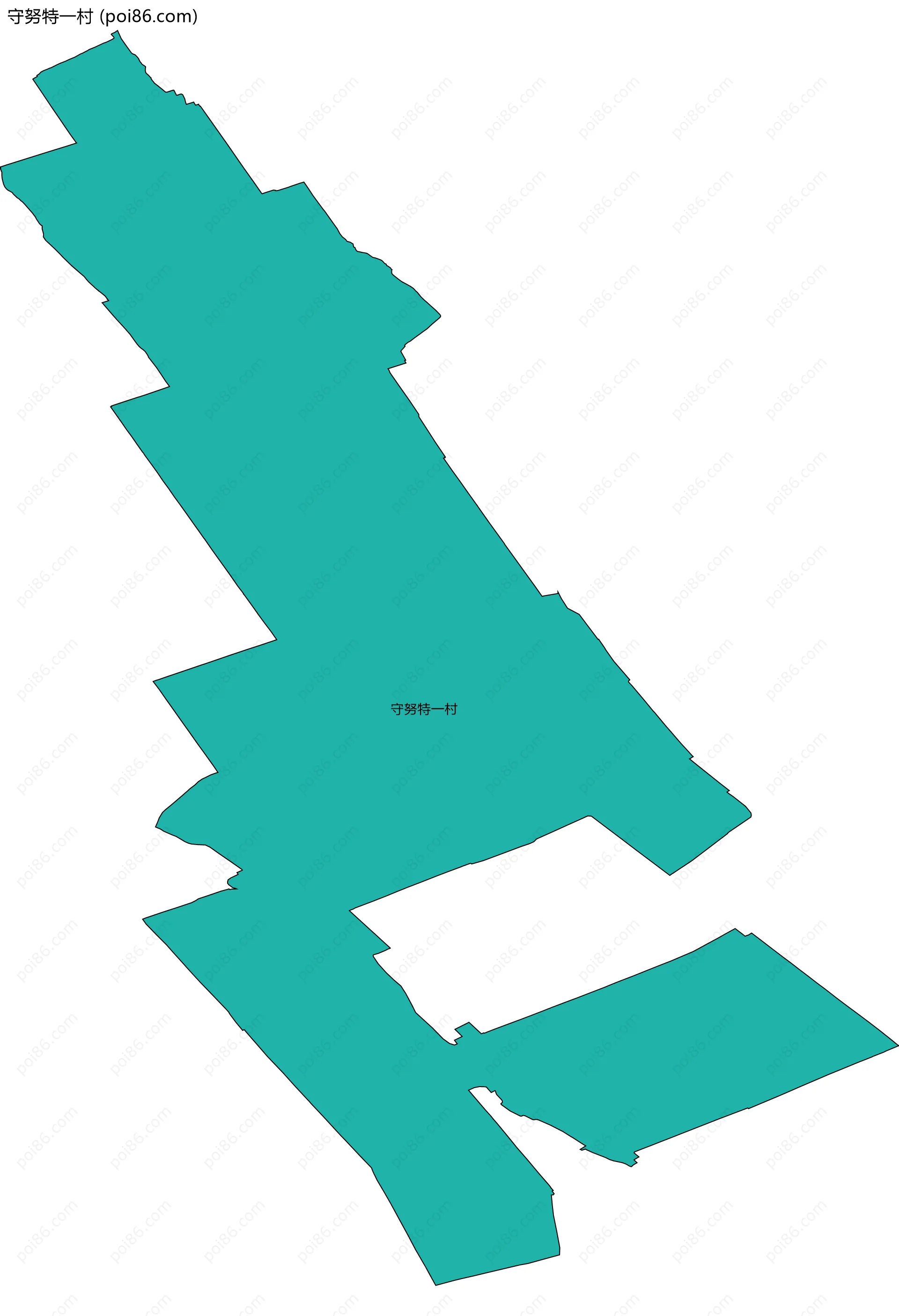 守努特一村边界地图