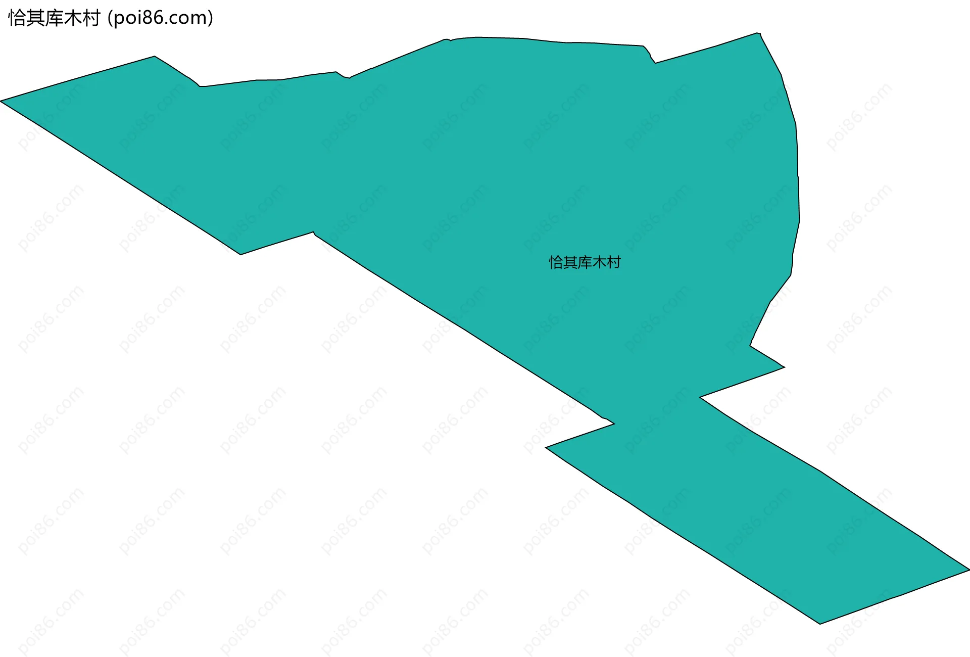 恰其库木村边界地图