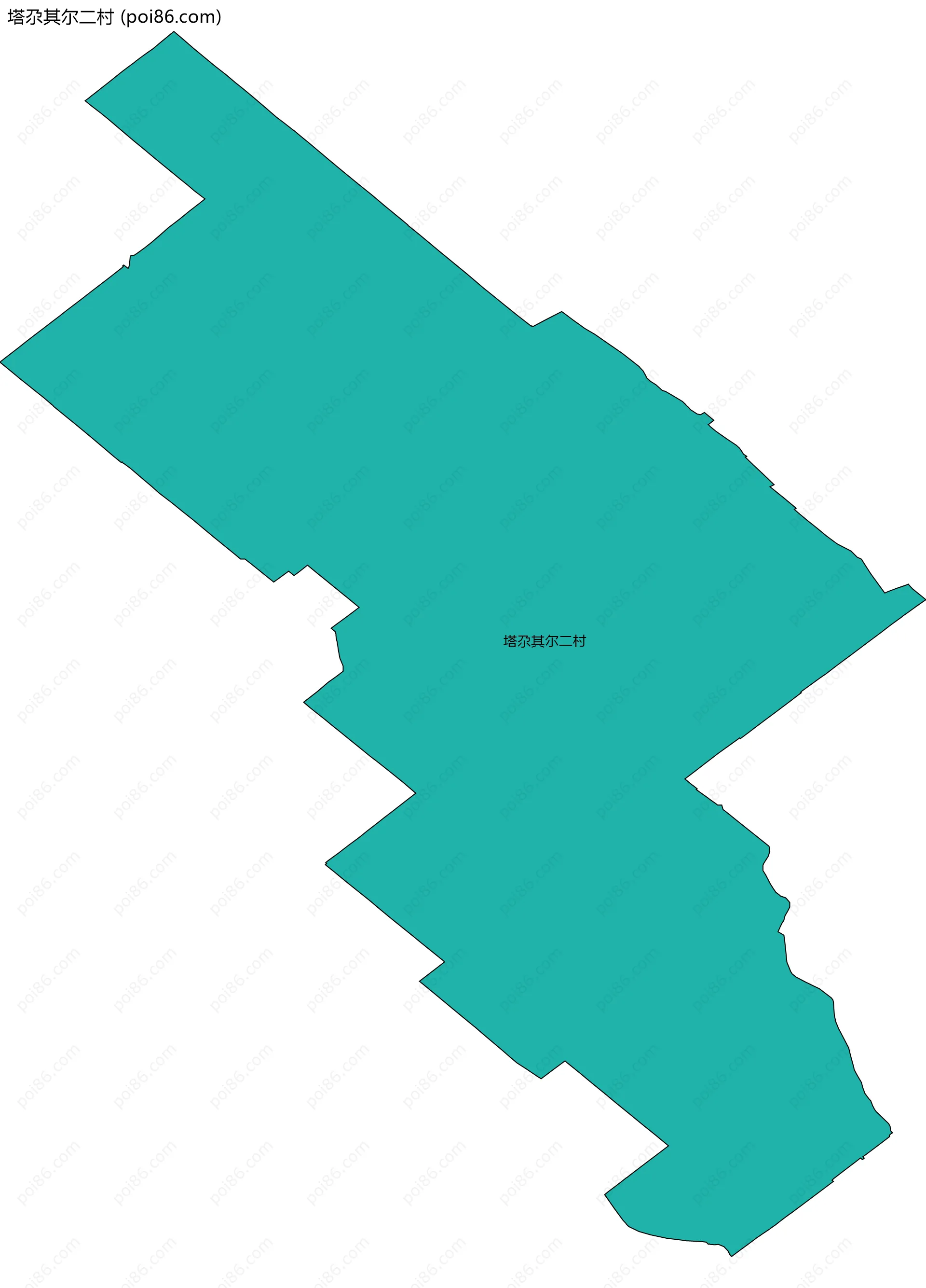 塔尕其尔二村边界地图