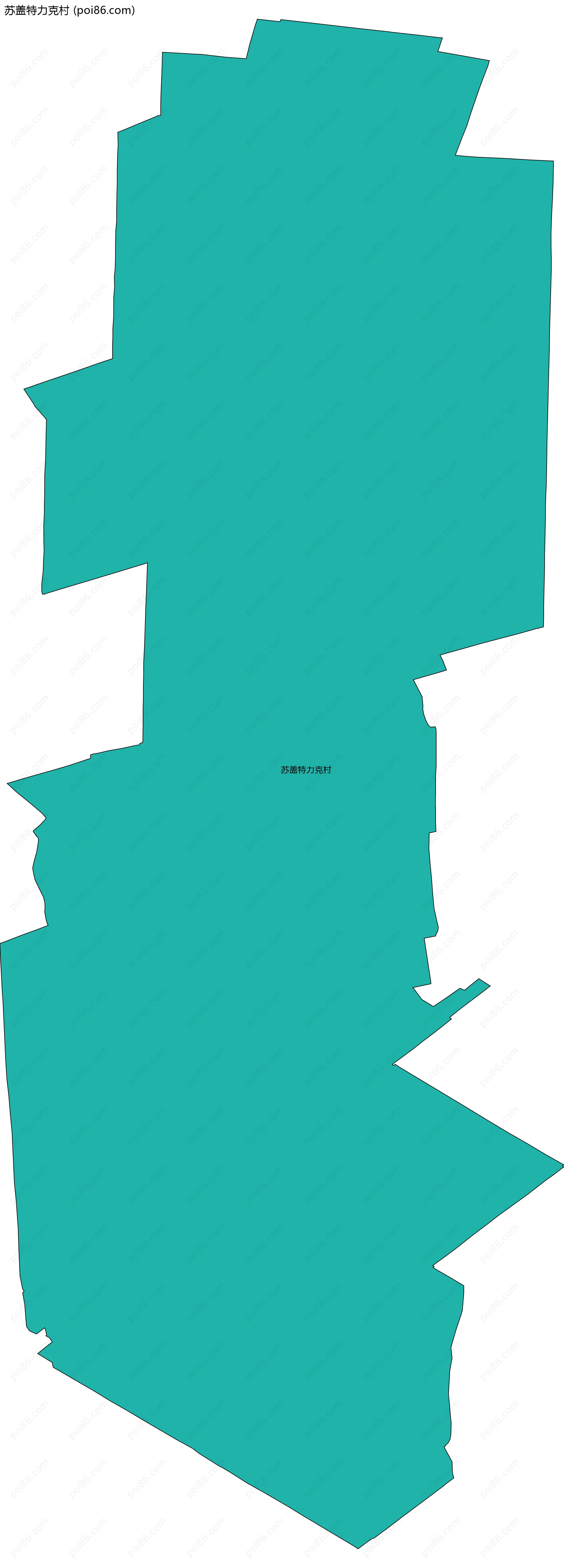 苏盖特力克村边界地图