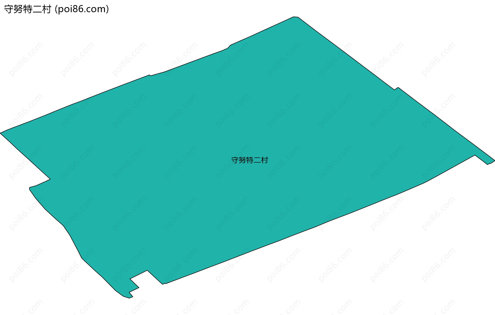 守努特二村边界地图