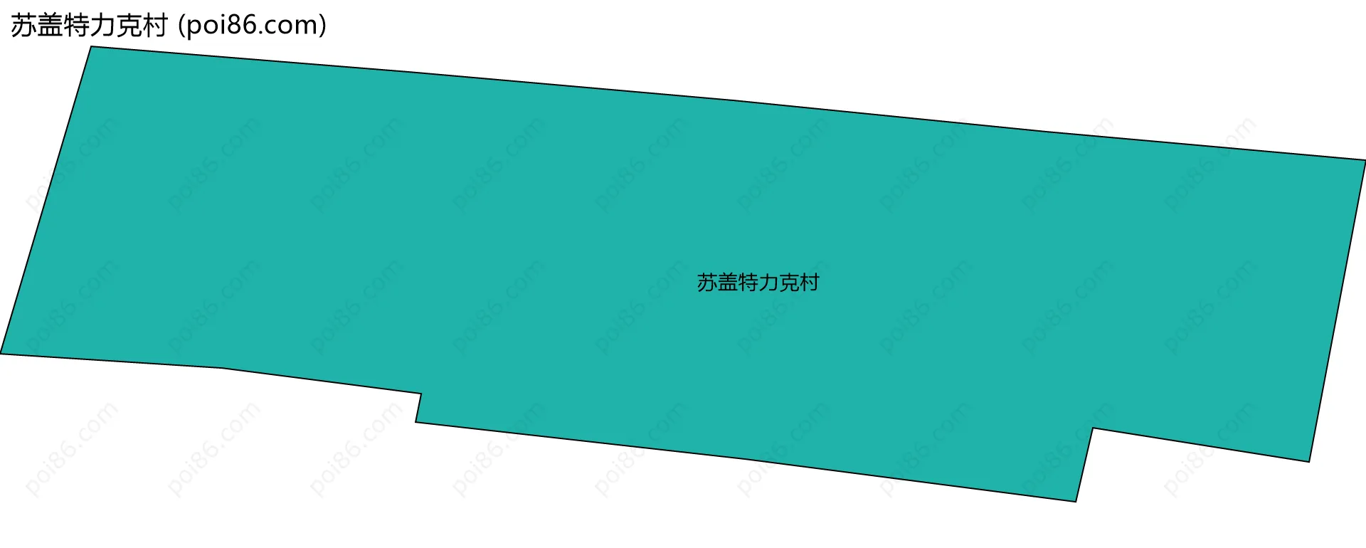 苏盖特力克村边界地图