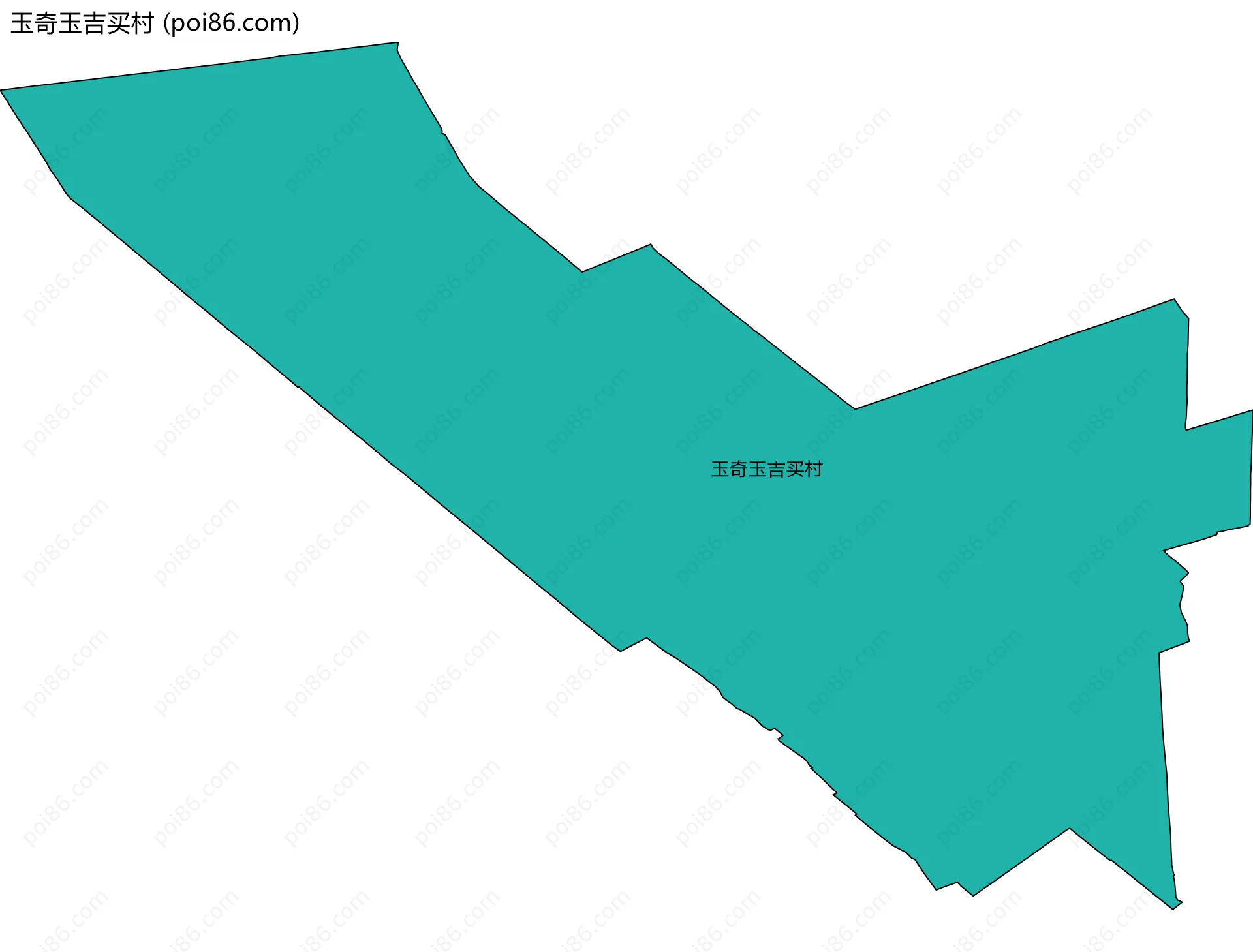玉奇玉吉买村边界地图