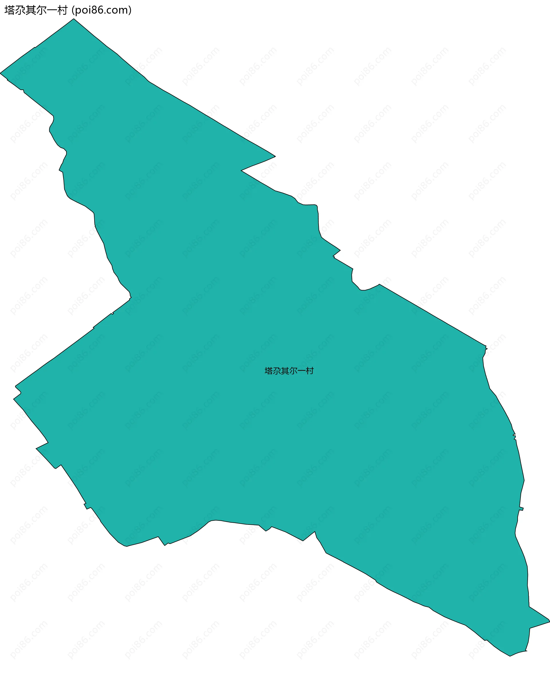 塔尕其尔一村边界地图