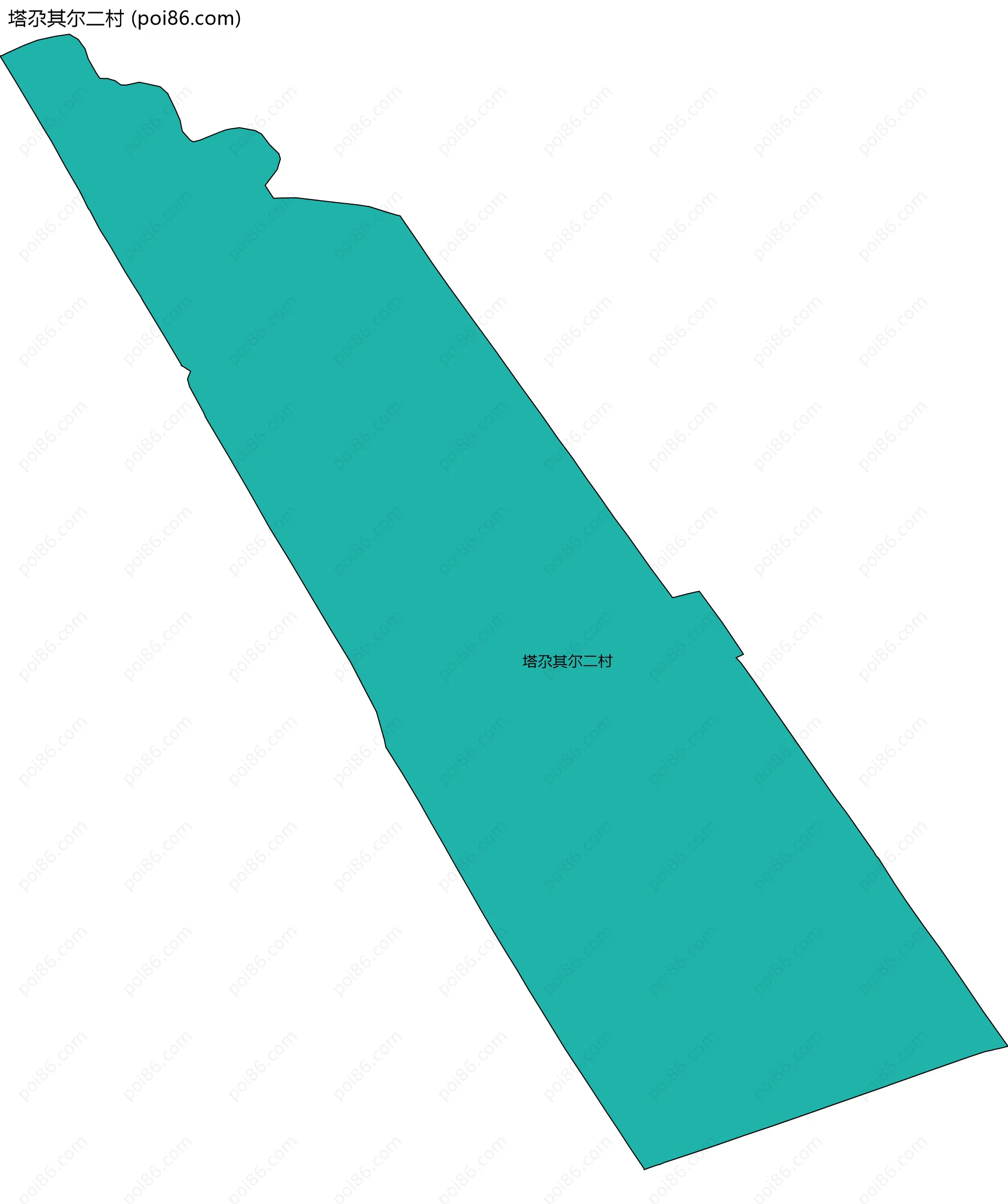 塔尕其尔二村边界地图