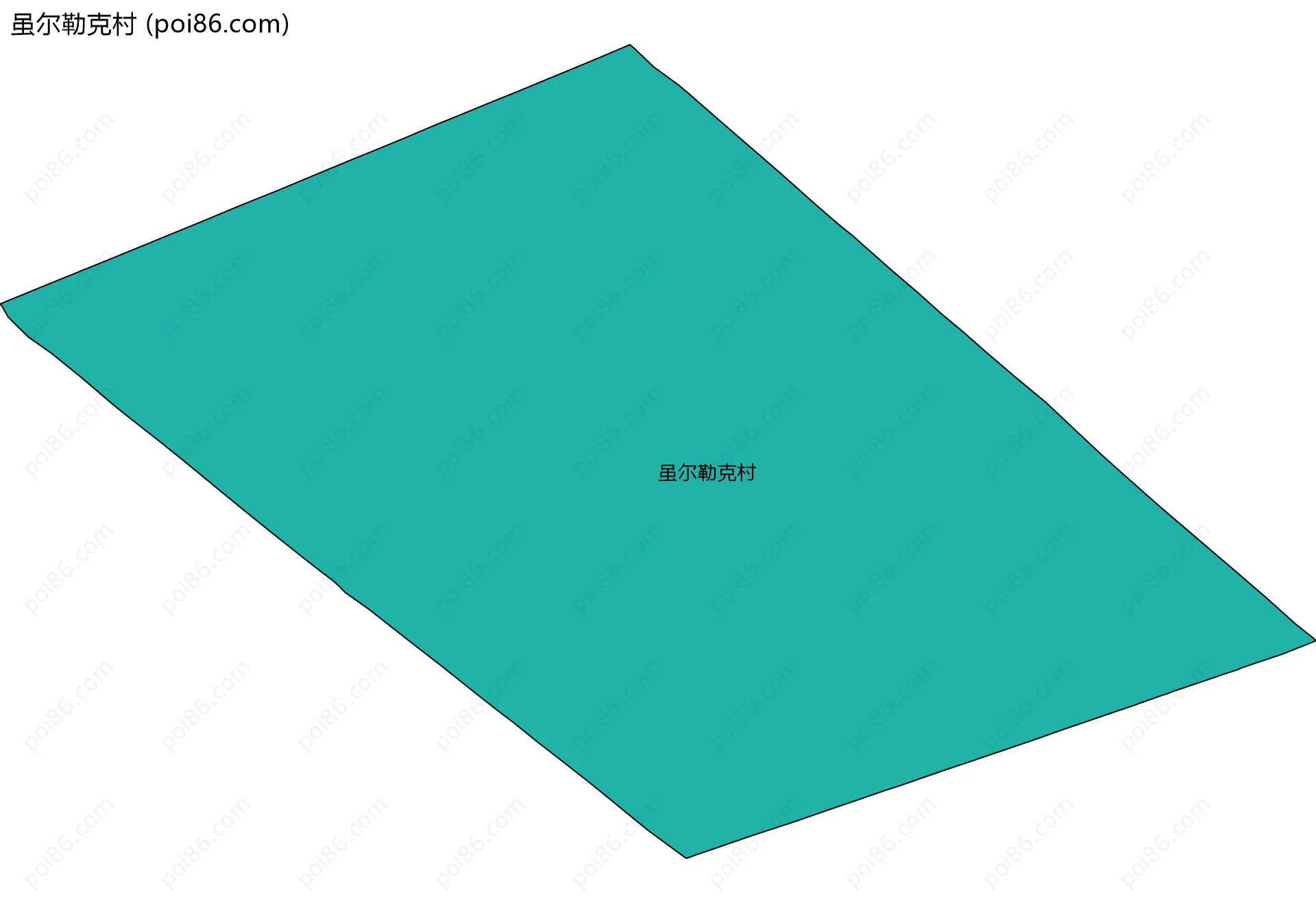 虽尔勒克村边界地图