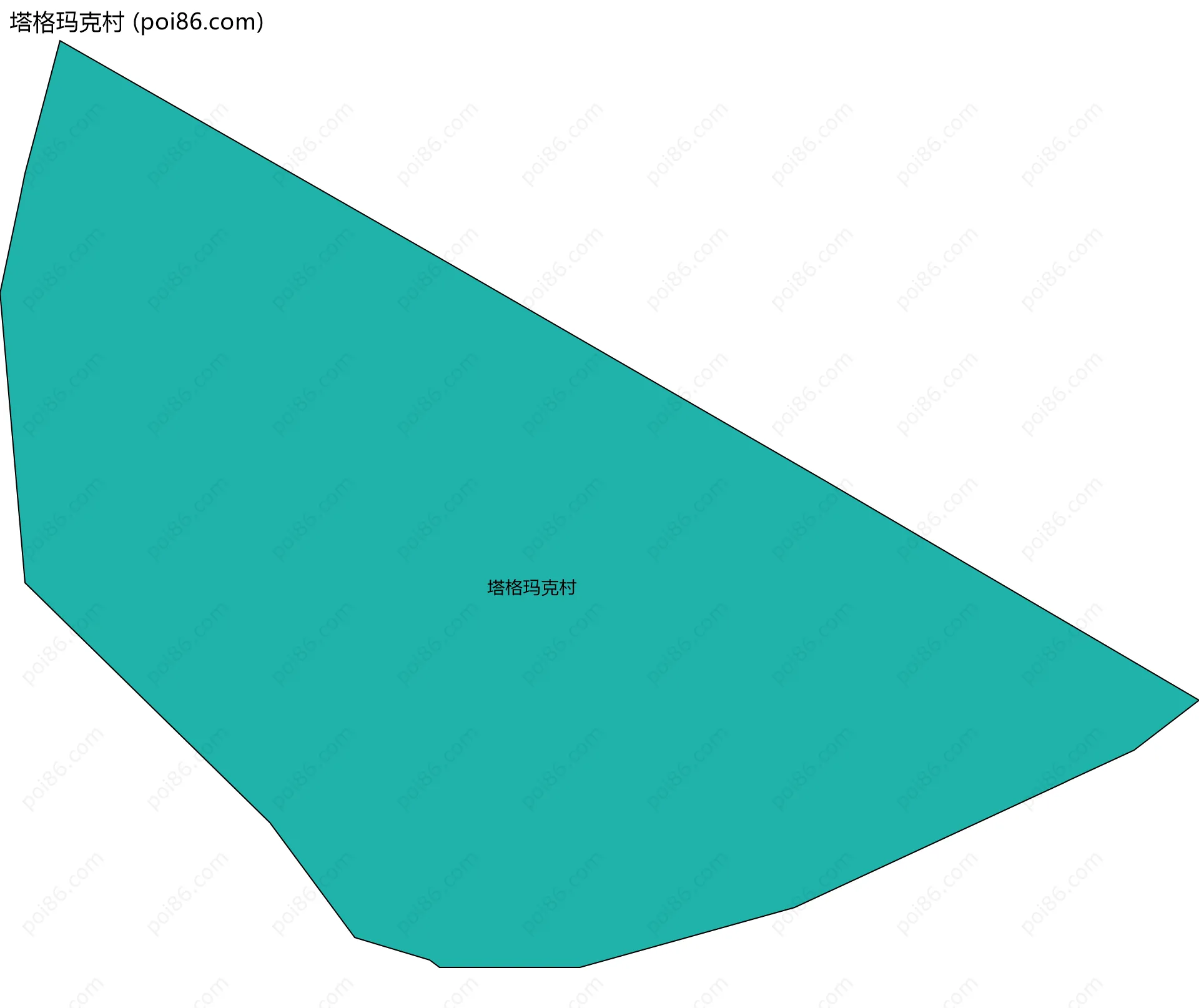 塔格玛克村边界地图