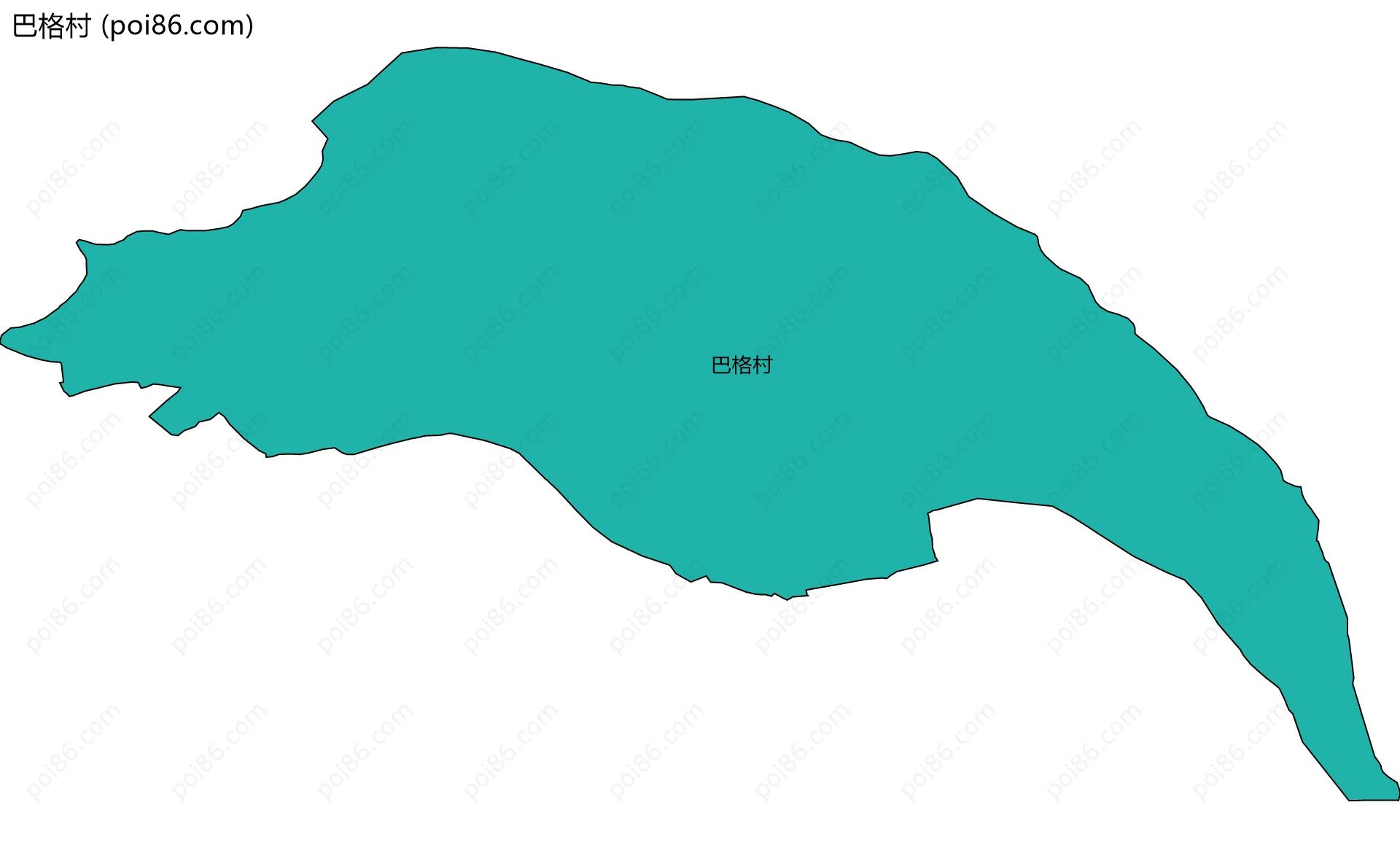 巴格村边界地图