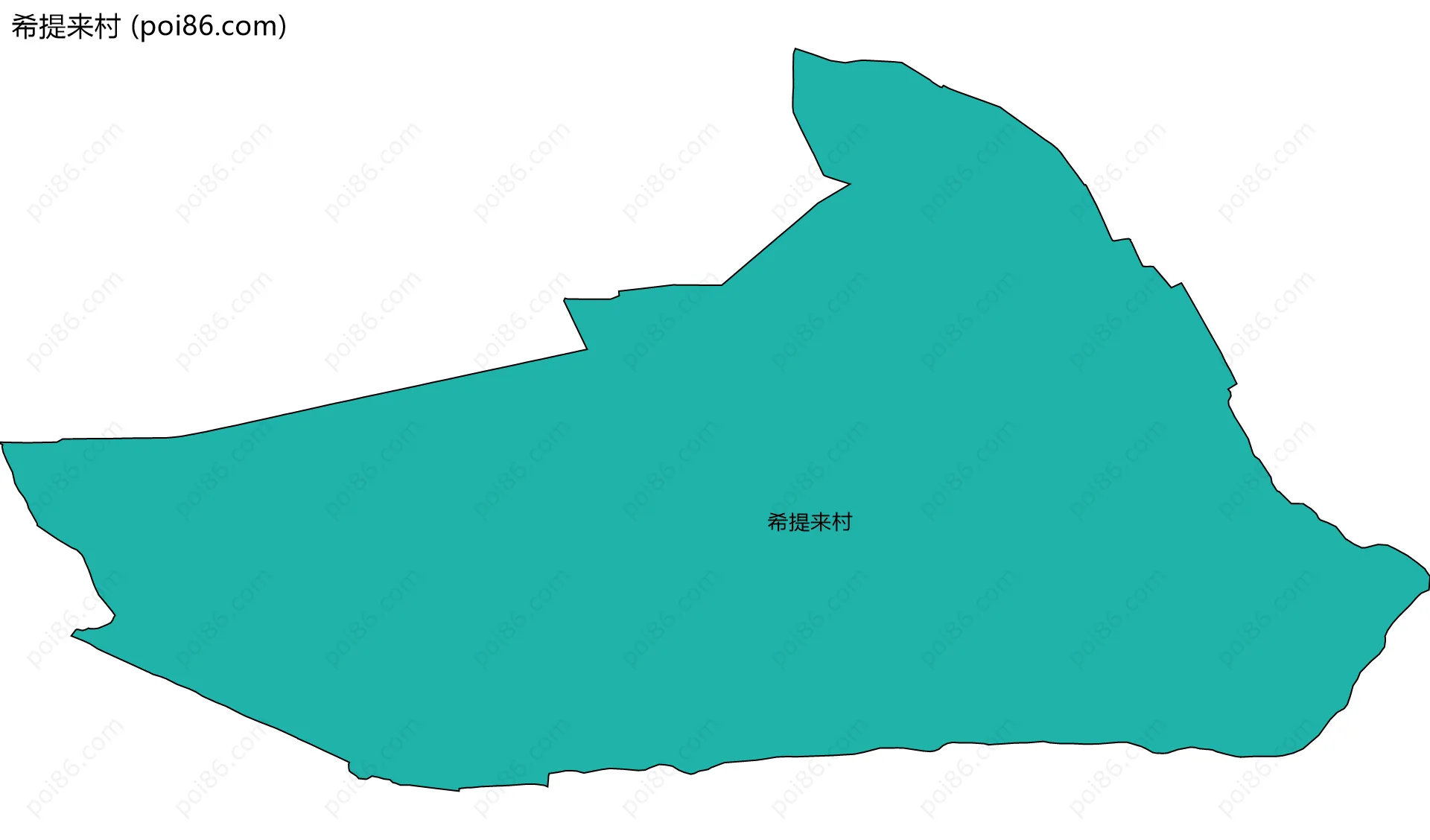 希提来村边界地图