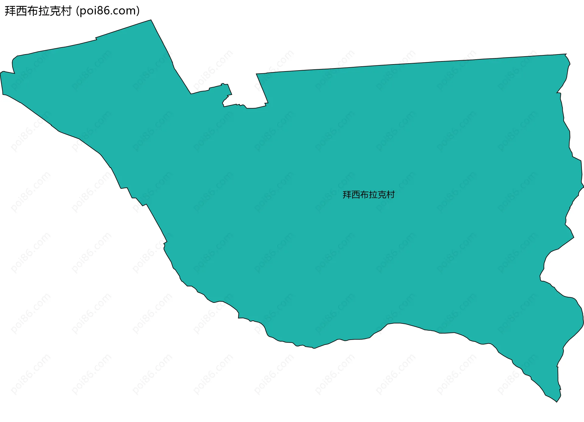 拜西布拉克村边界地图