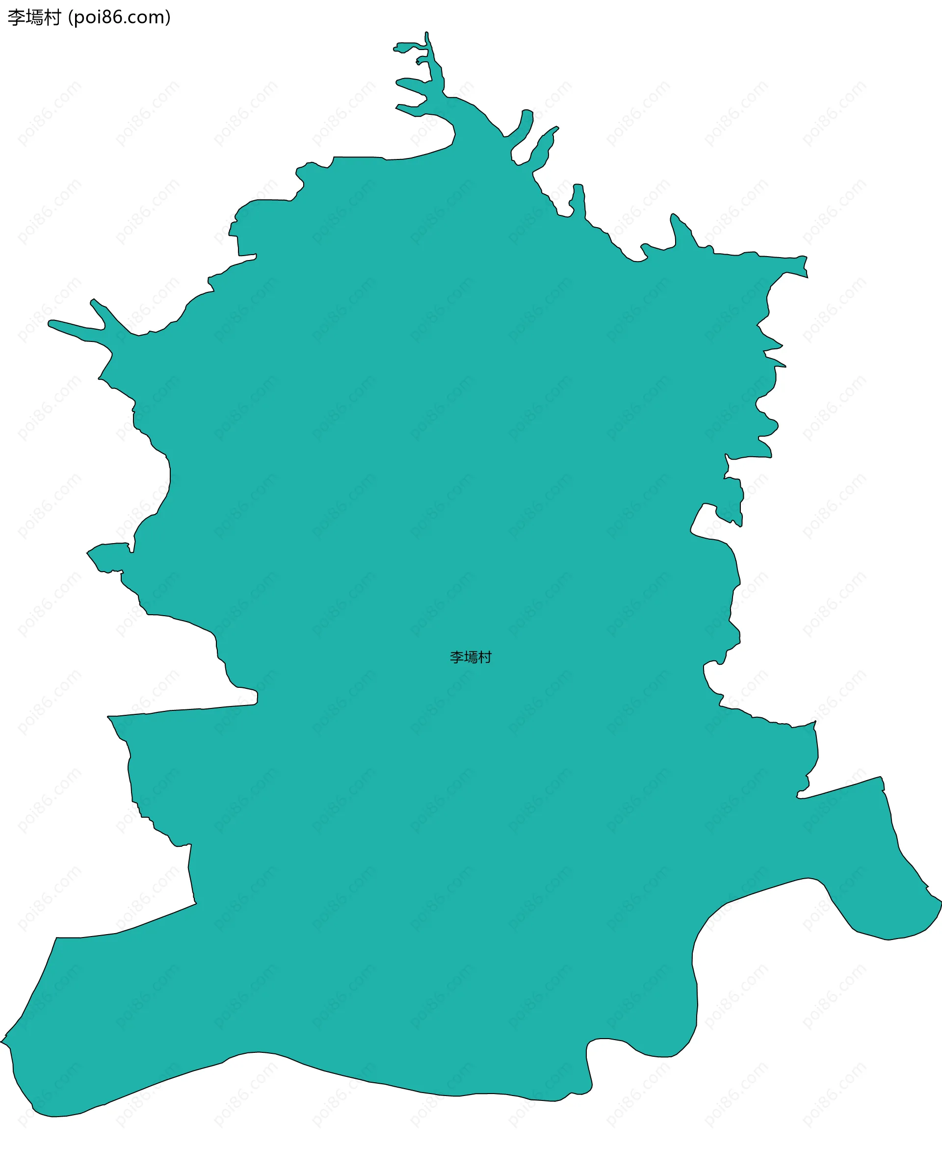李墕村边界地图