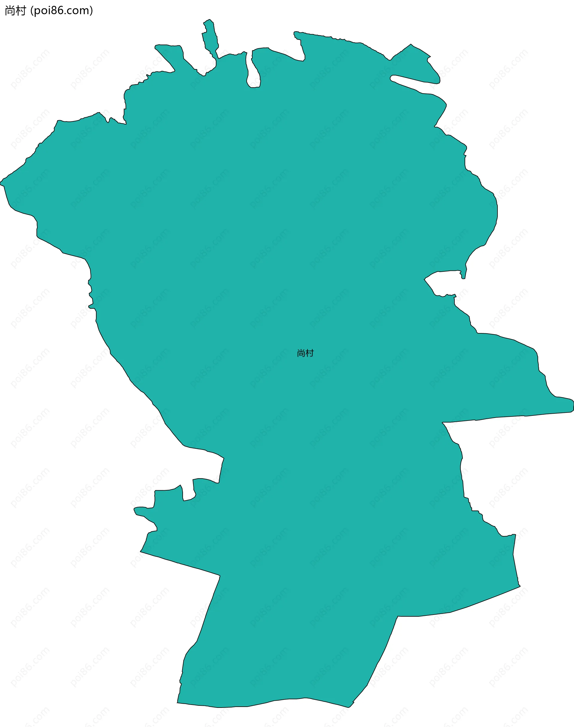 尚村边界地图