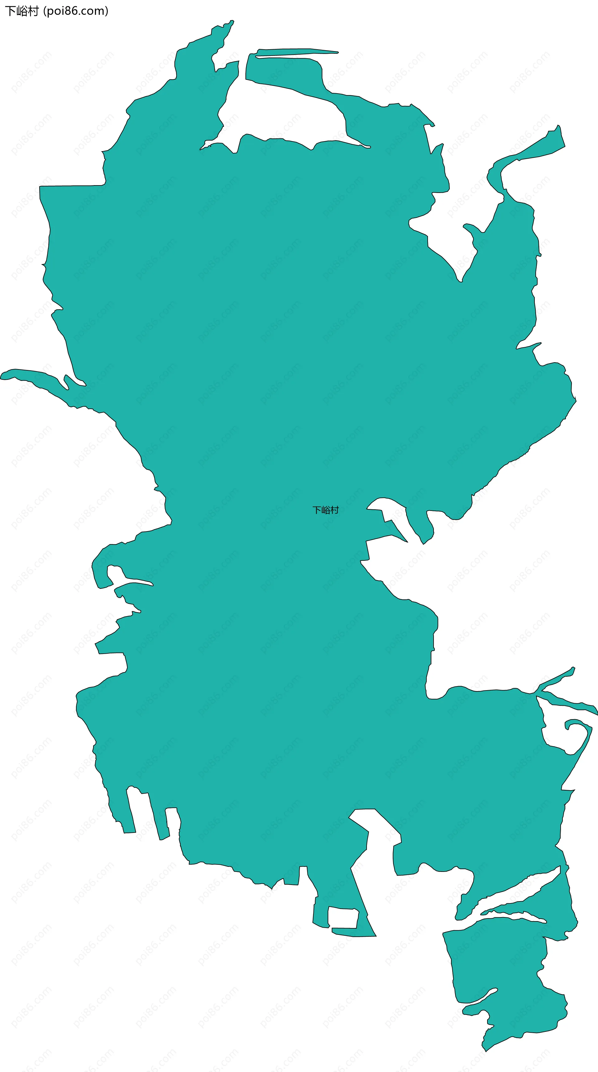 下峪村边界地图