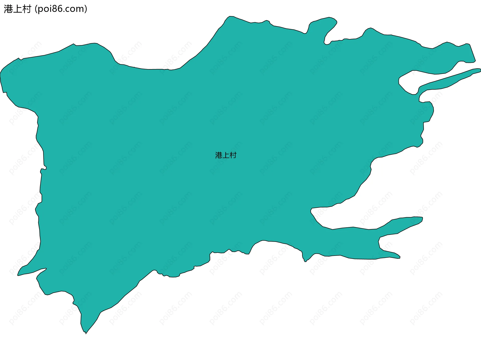 港上村边界地图
