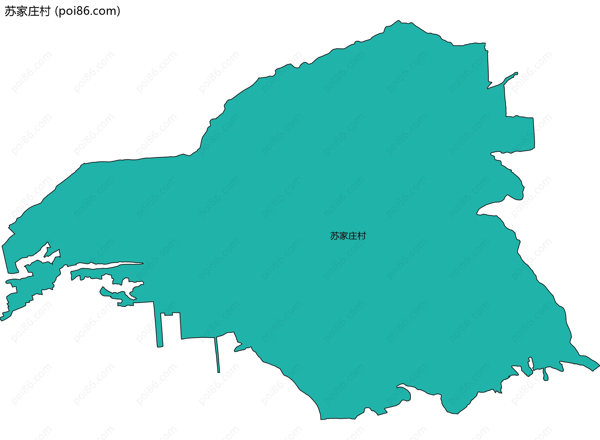 苏家庄村边界地图