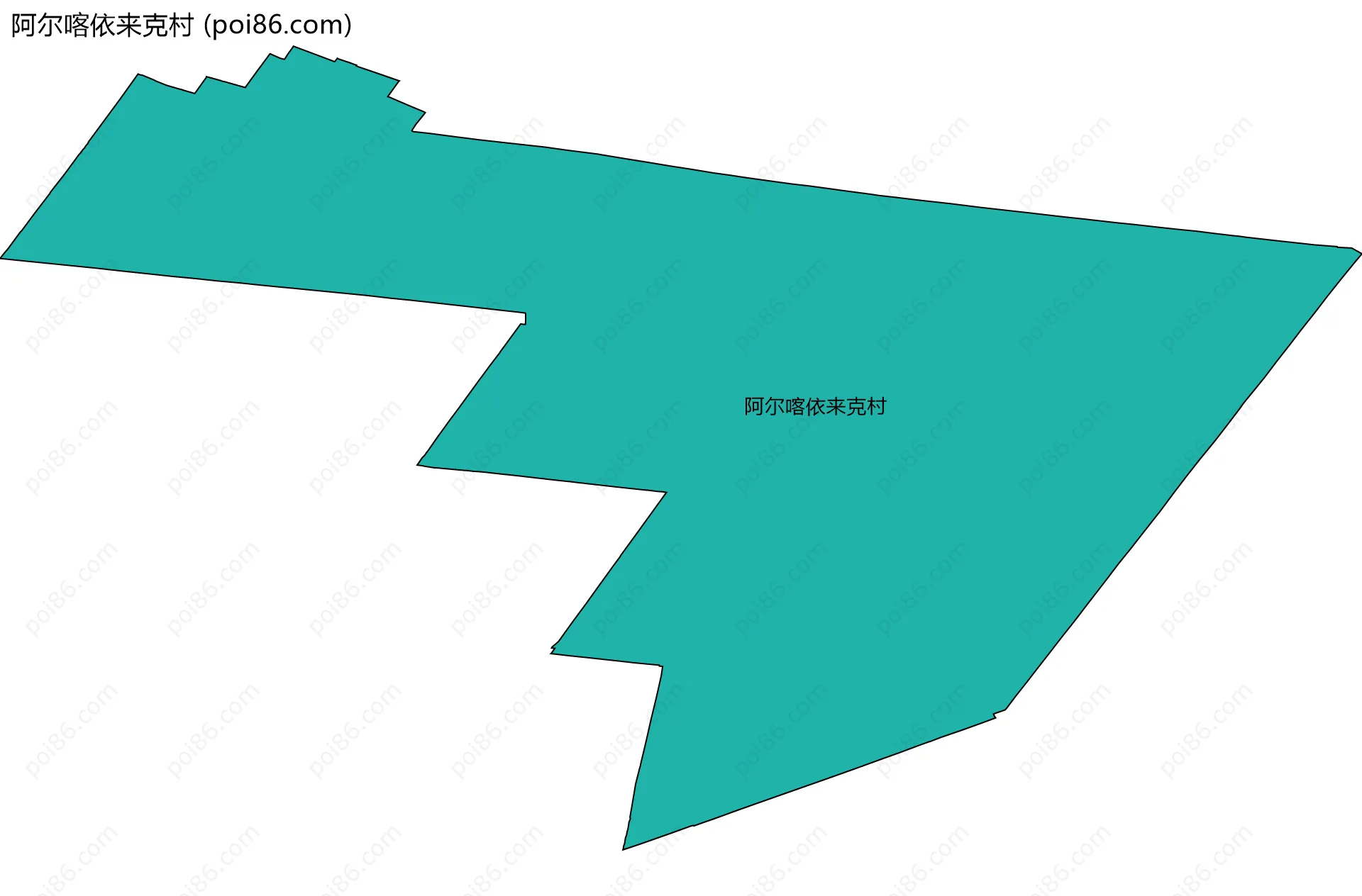 阿尔喀依来克村边界地图