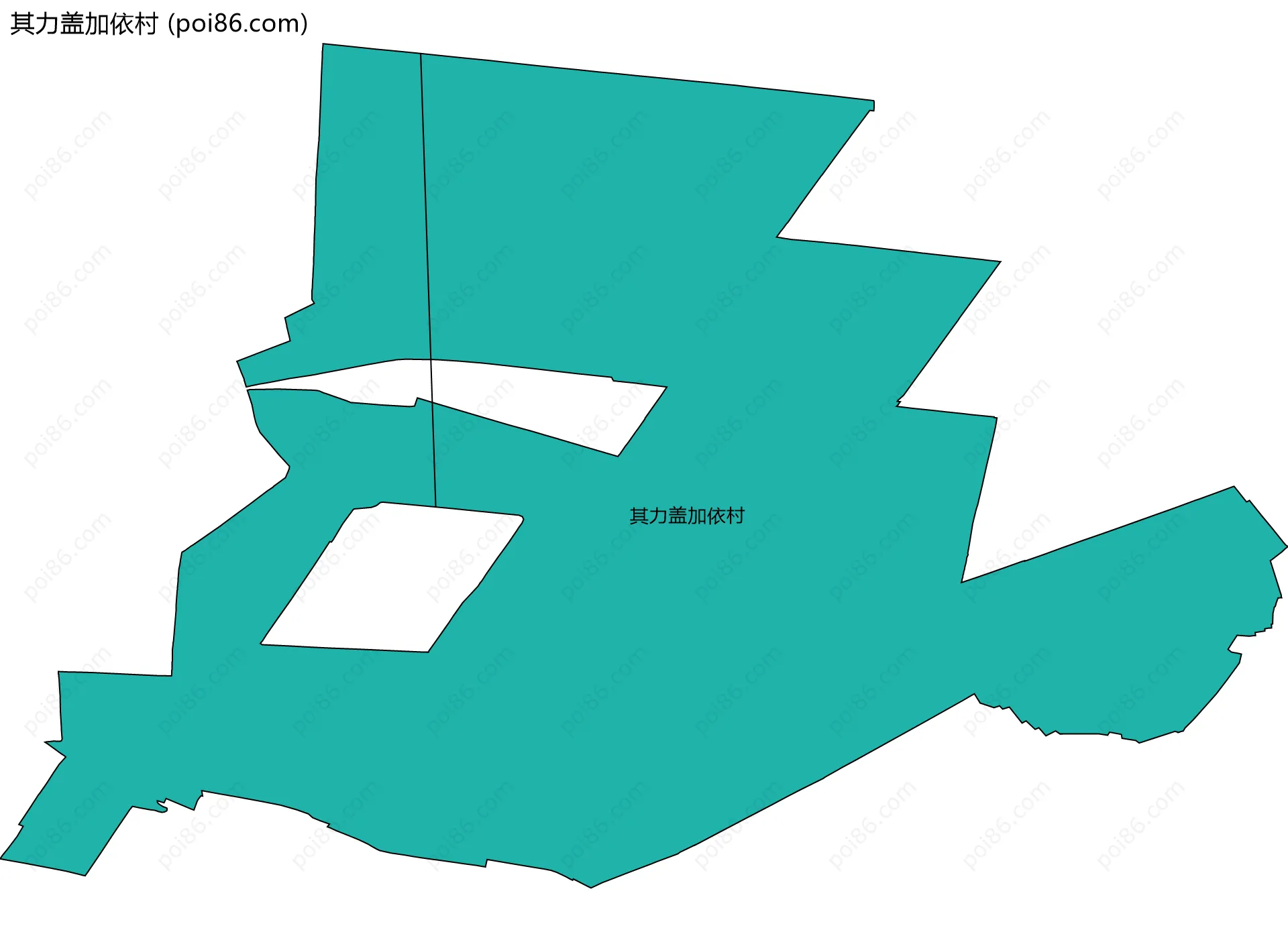 其力盖加依村边界地图