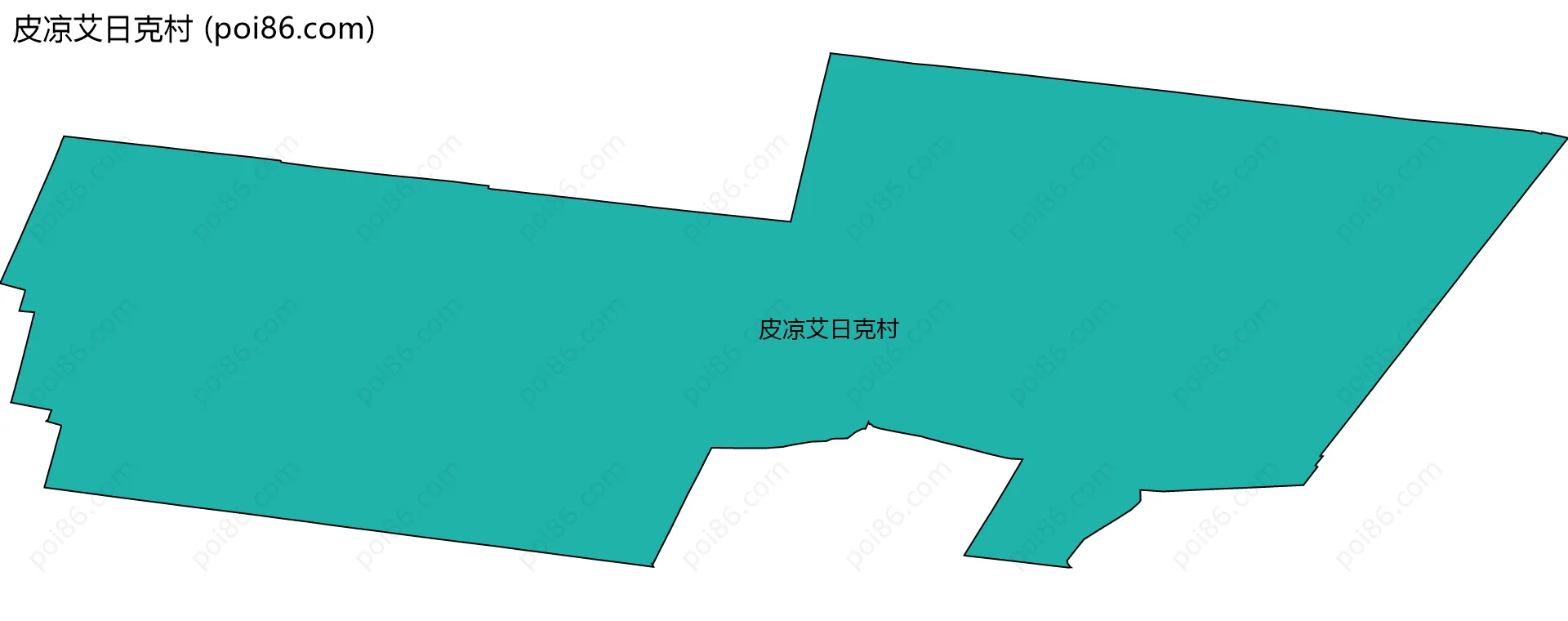 皮凉艾日克村边界地图