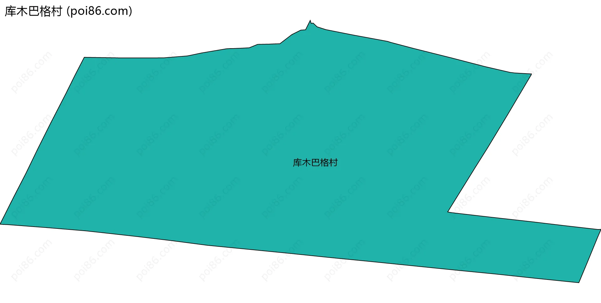 库木巴格村边界地图