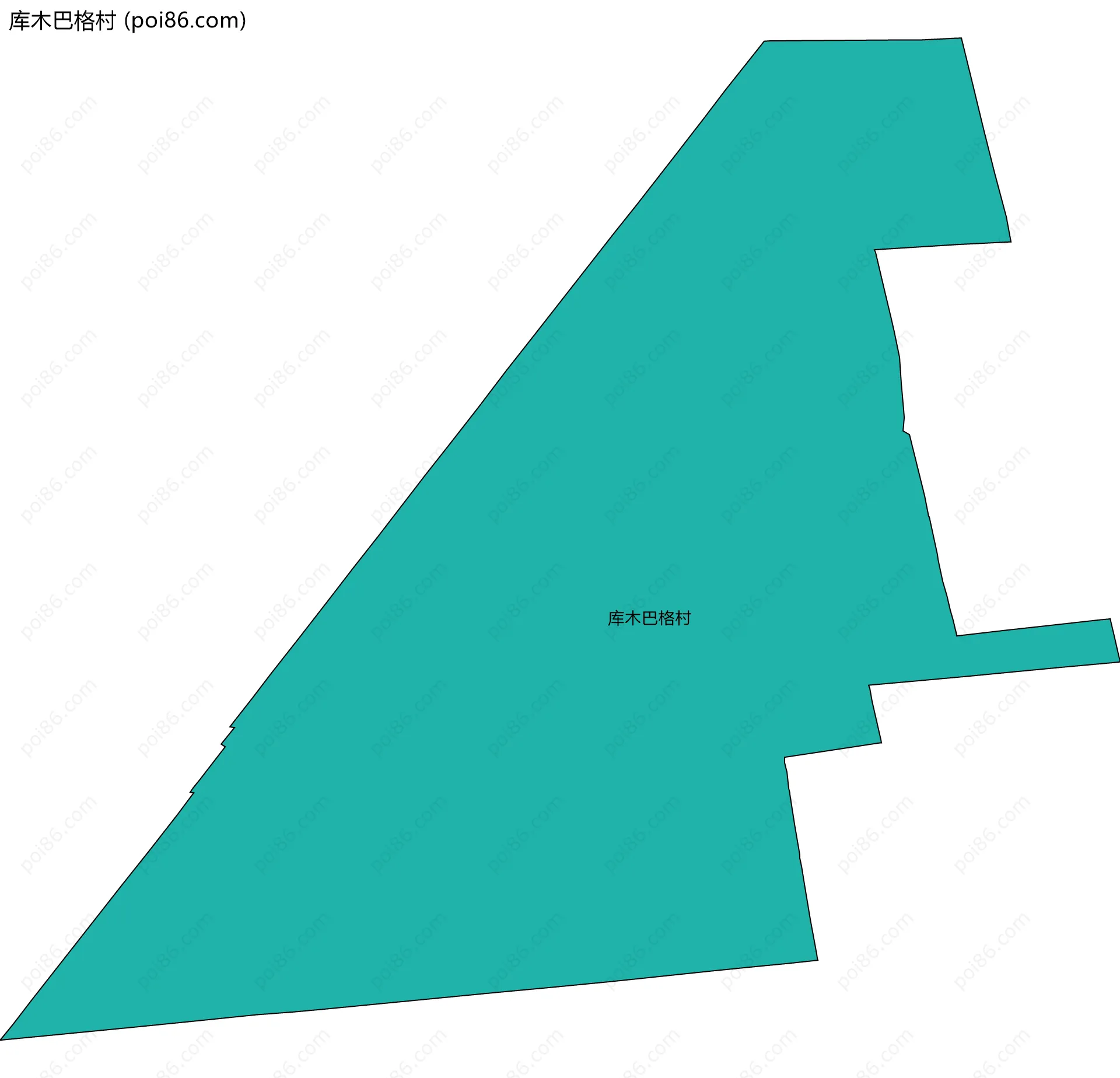 库木巴格村边界地图