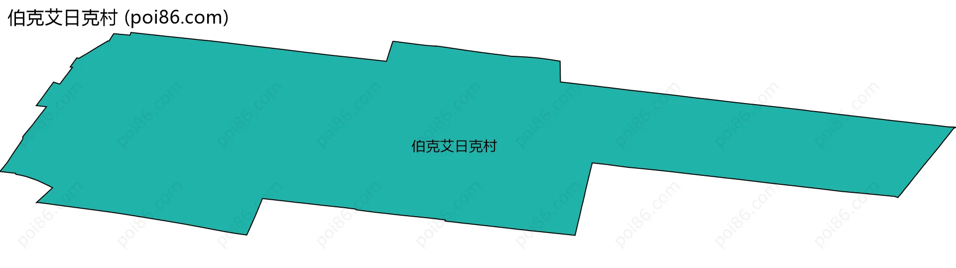 伯克艾日克村边界地图