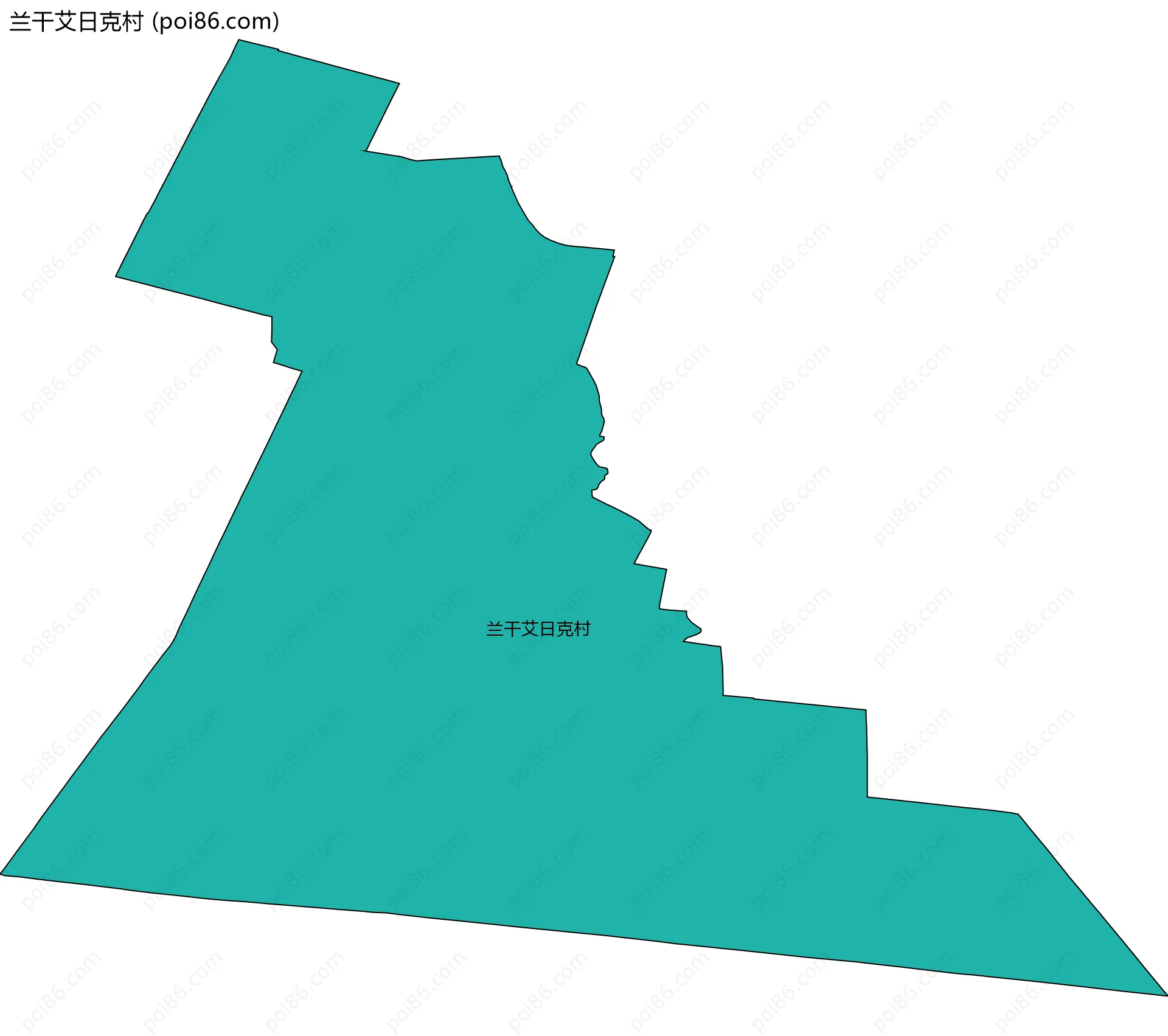 兰干艾日克村边界地图