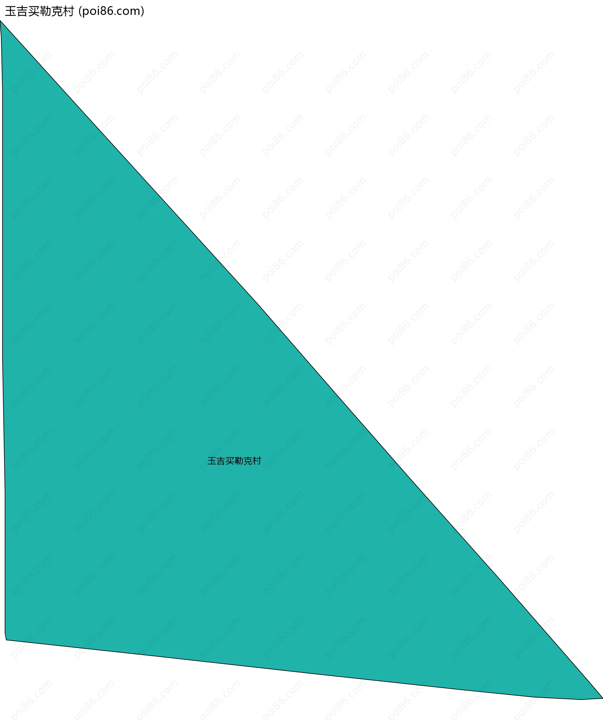 玉吉买勒克村边界地图