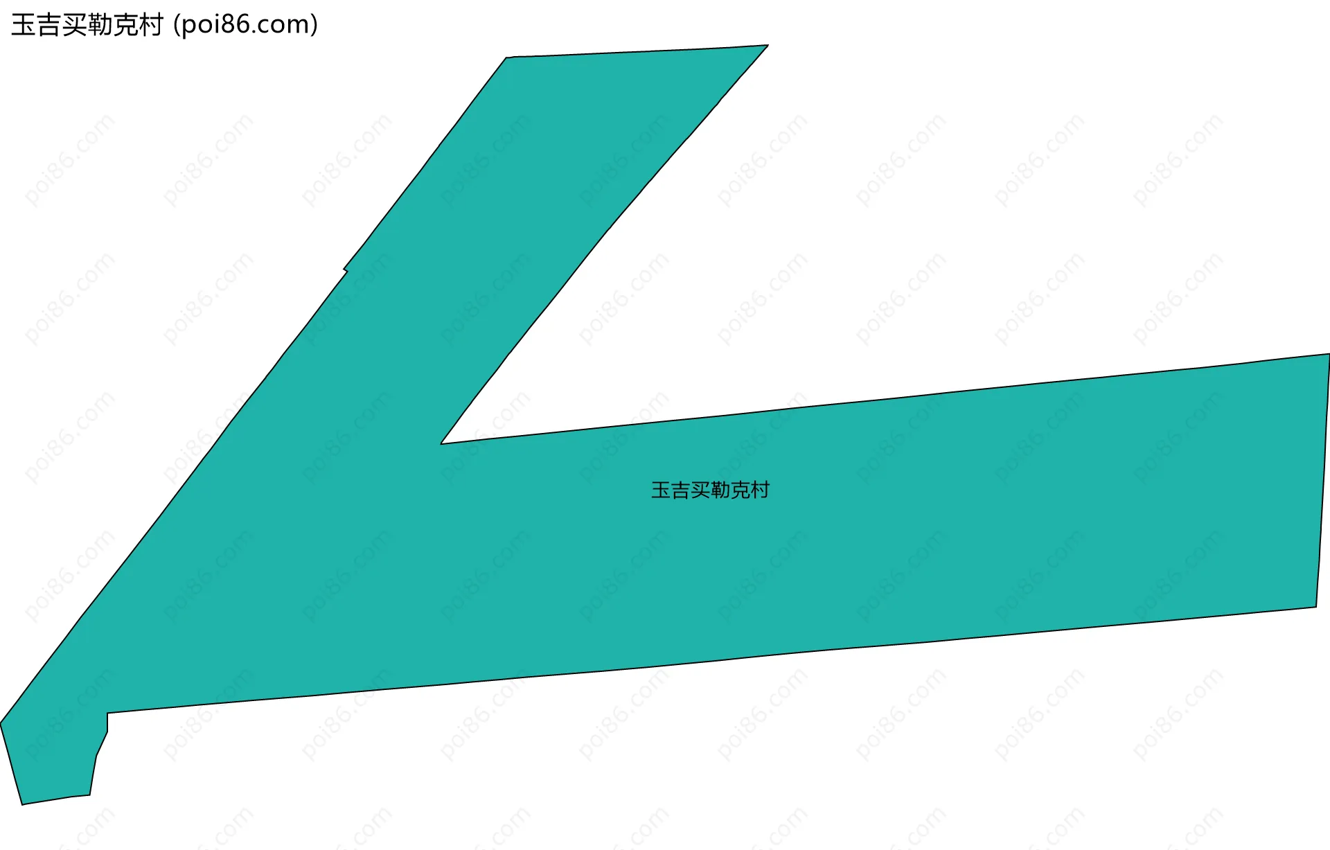 玉吉买勒克村边界地图