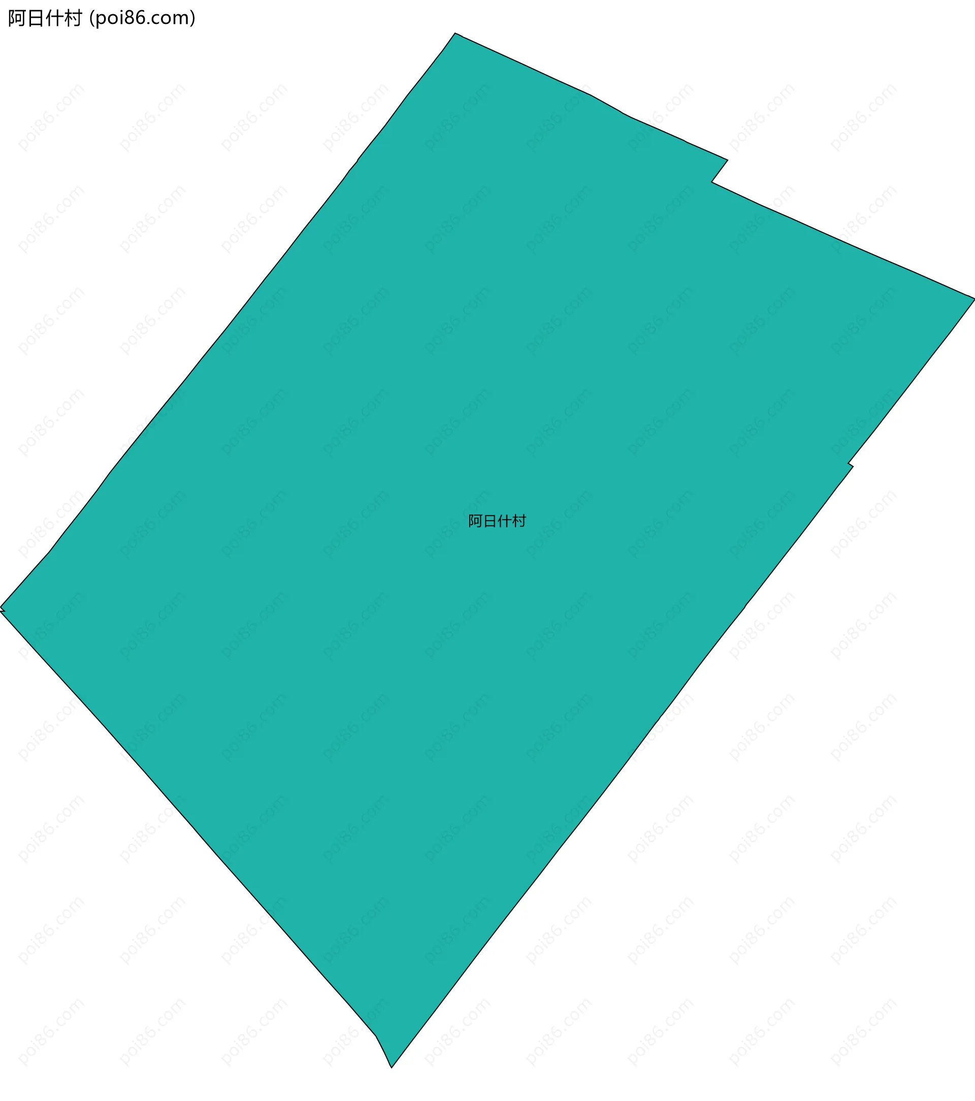 阿日什村边界地图