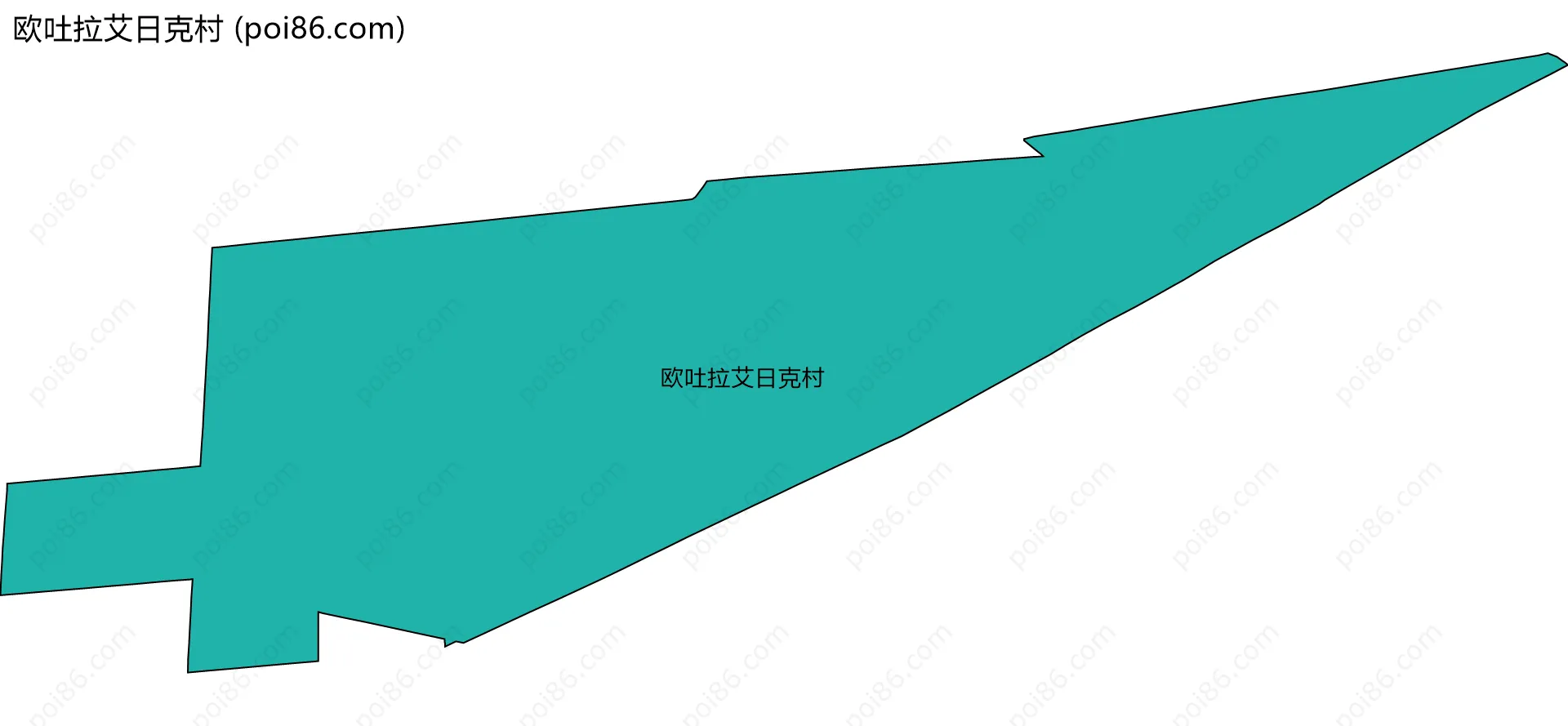 欧吐拉艾日克村边界地图