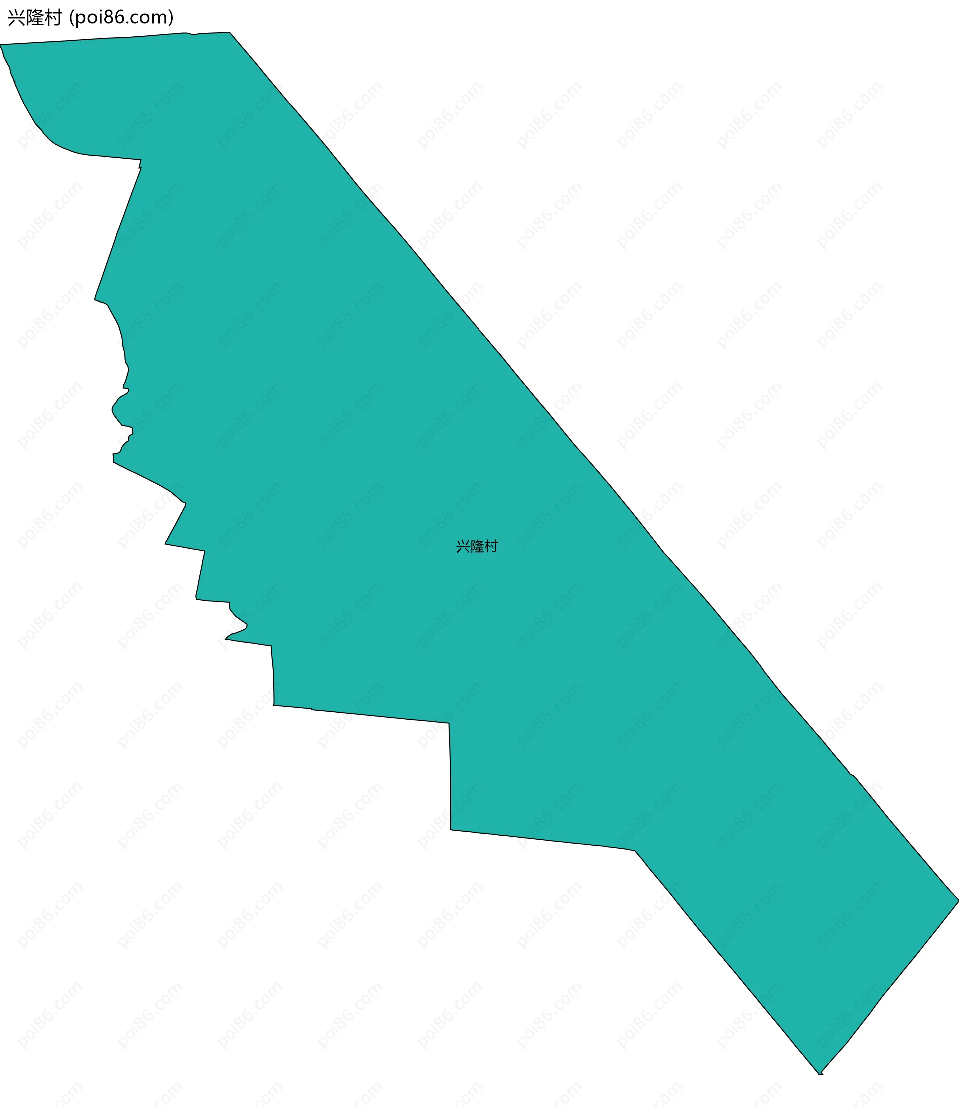 兴隆村边界地图
