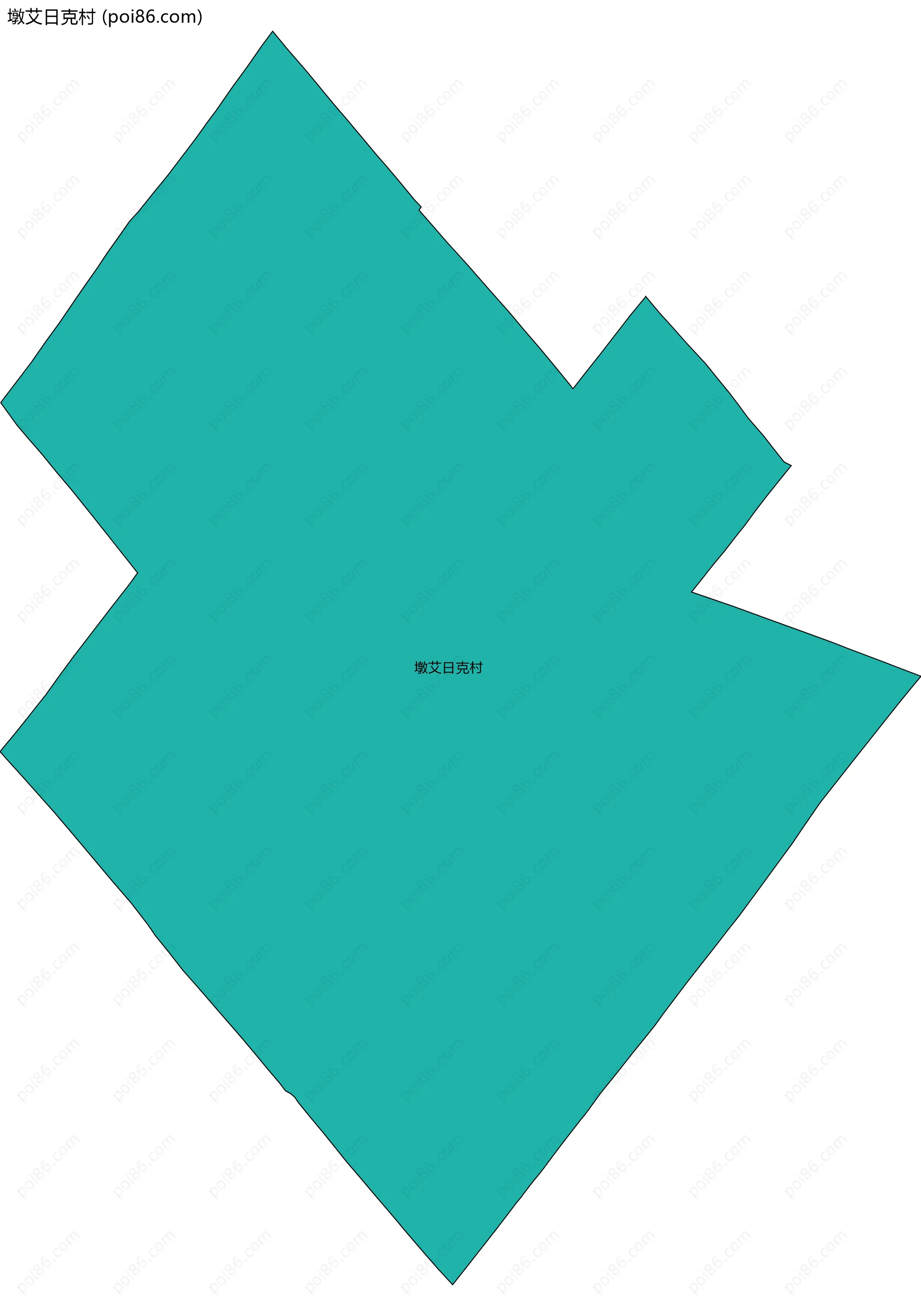 墩艾日克村边界地图