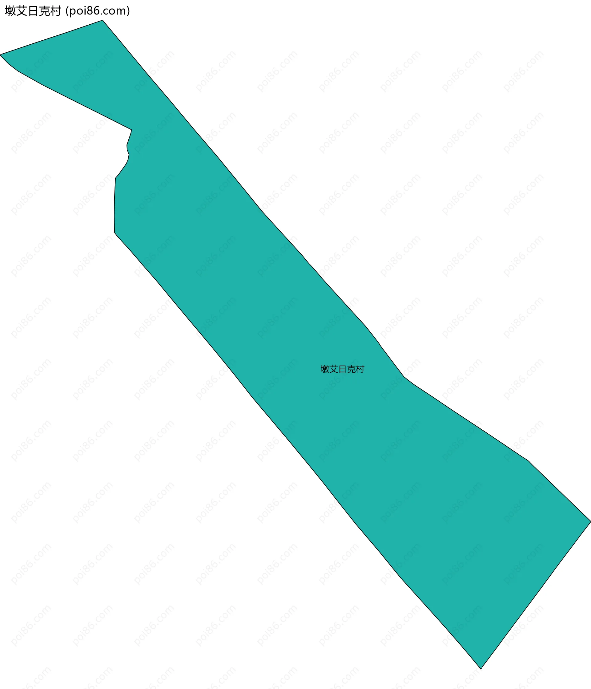 墩艾日克村边界地图