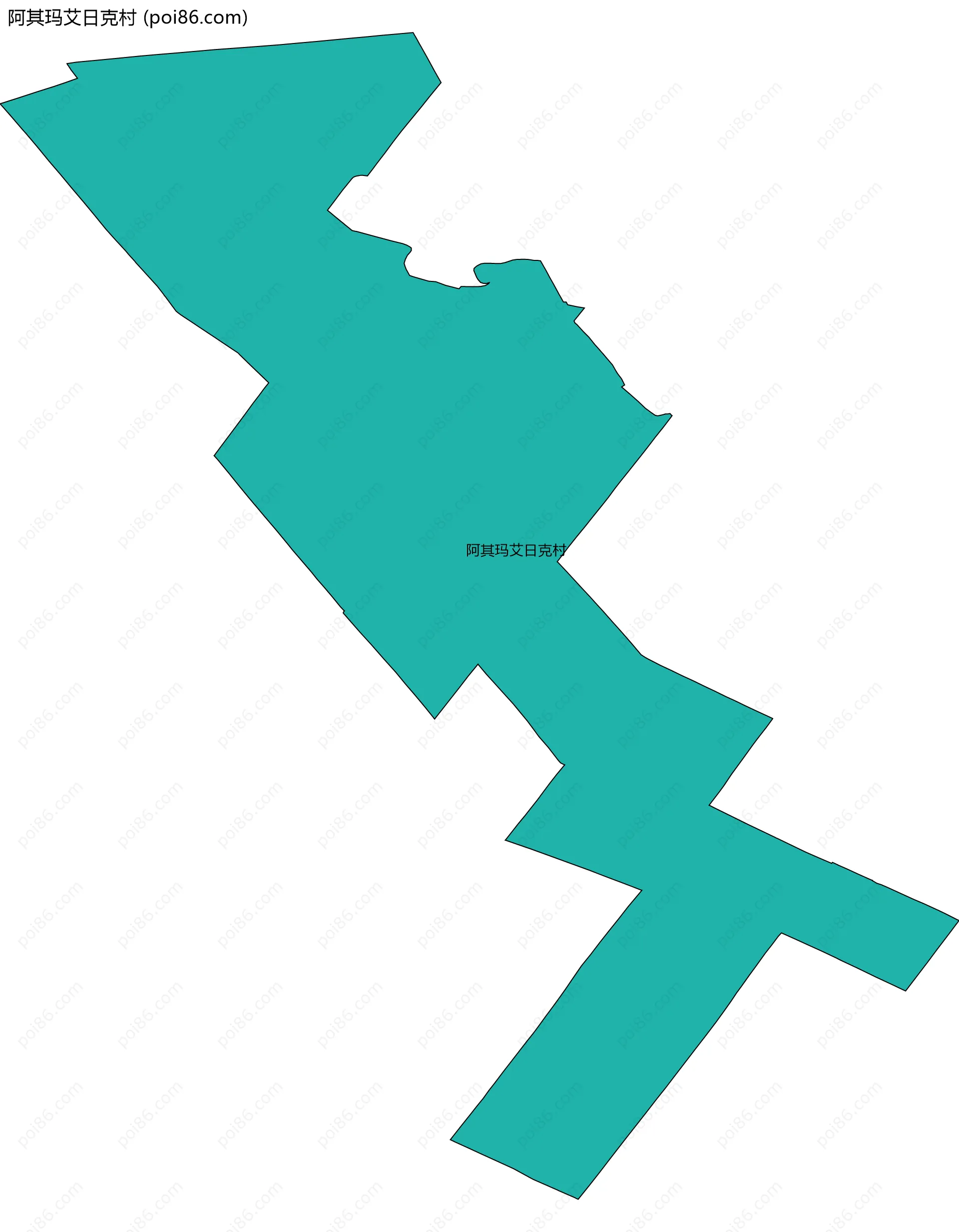 阿其玛艾日克村边界地图