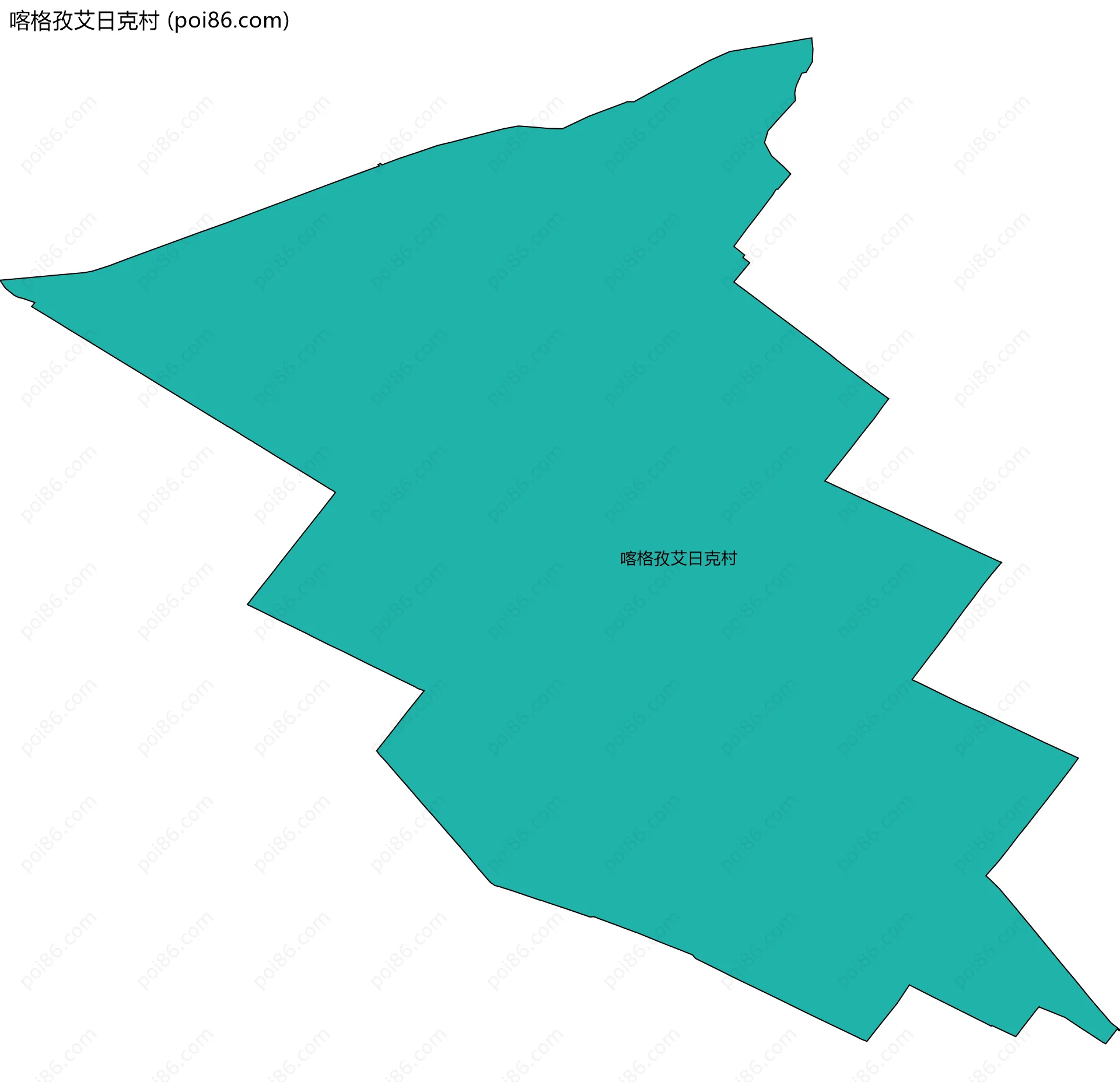 喀格孜艾日克村边界地图