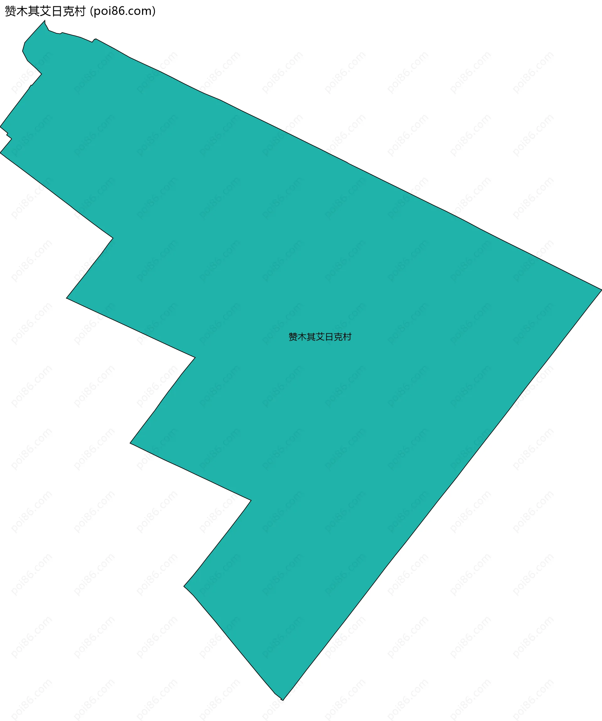 赞木其艾日克村边界地图
