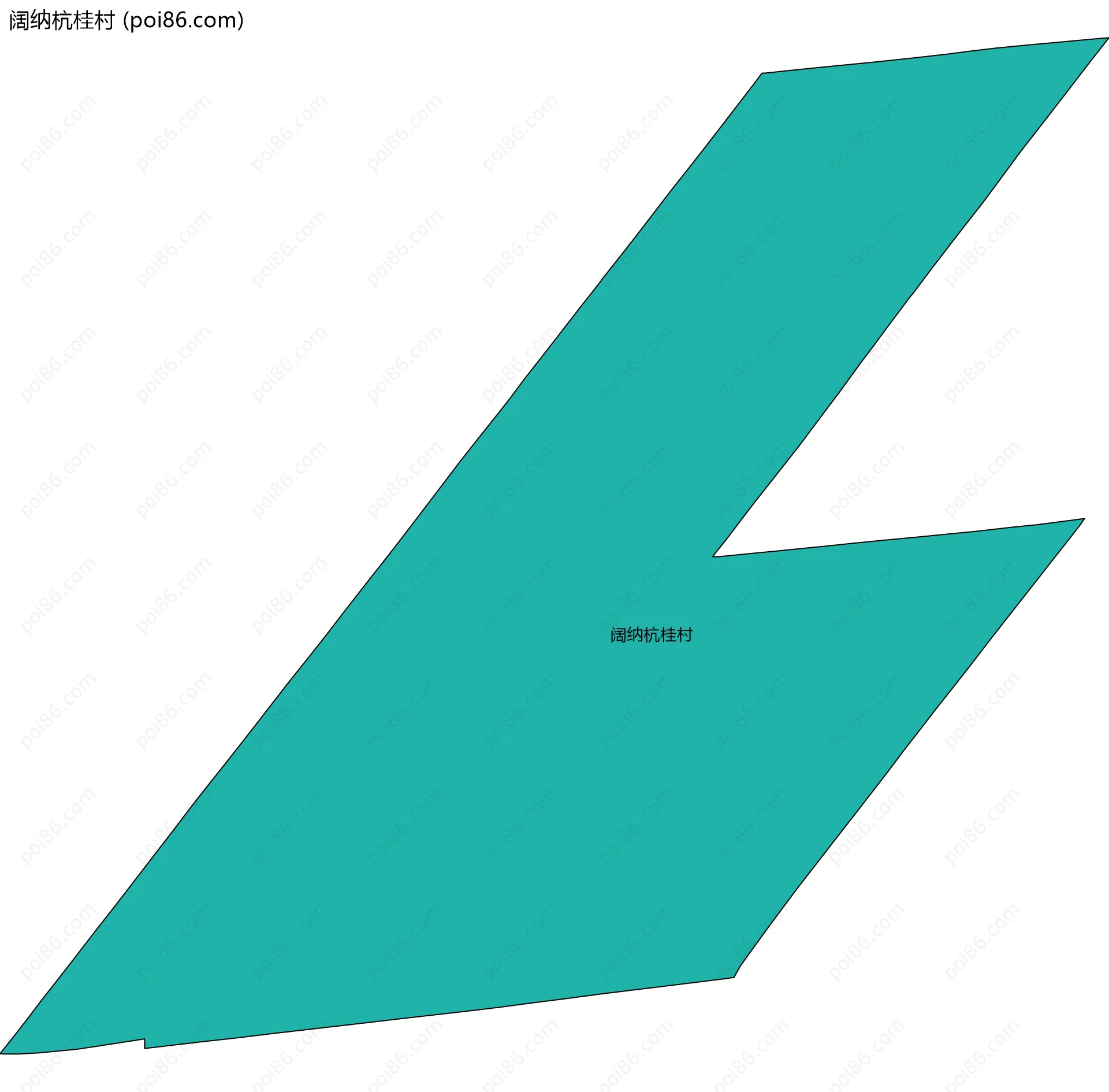 阔纳杭桂村边界地图