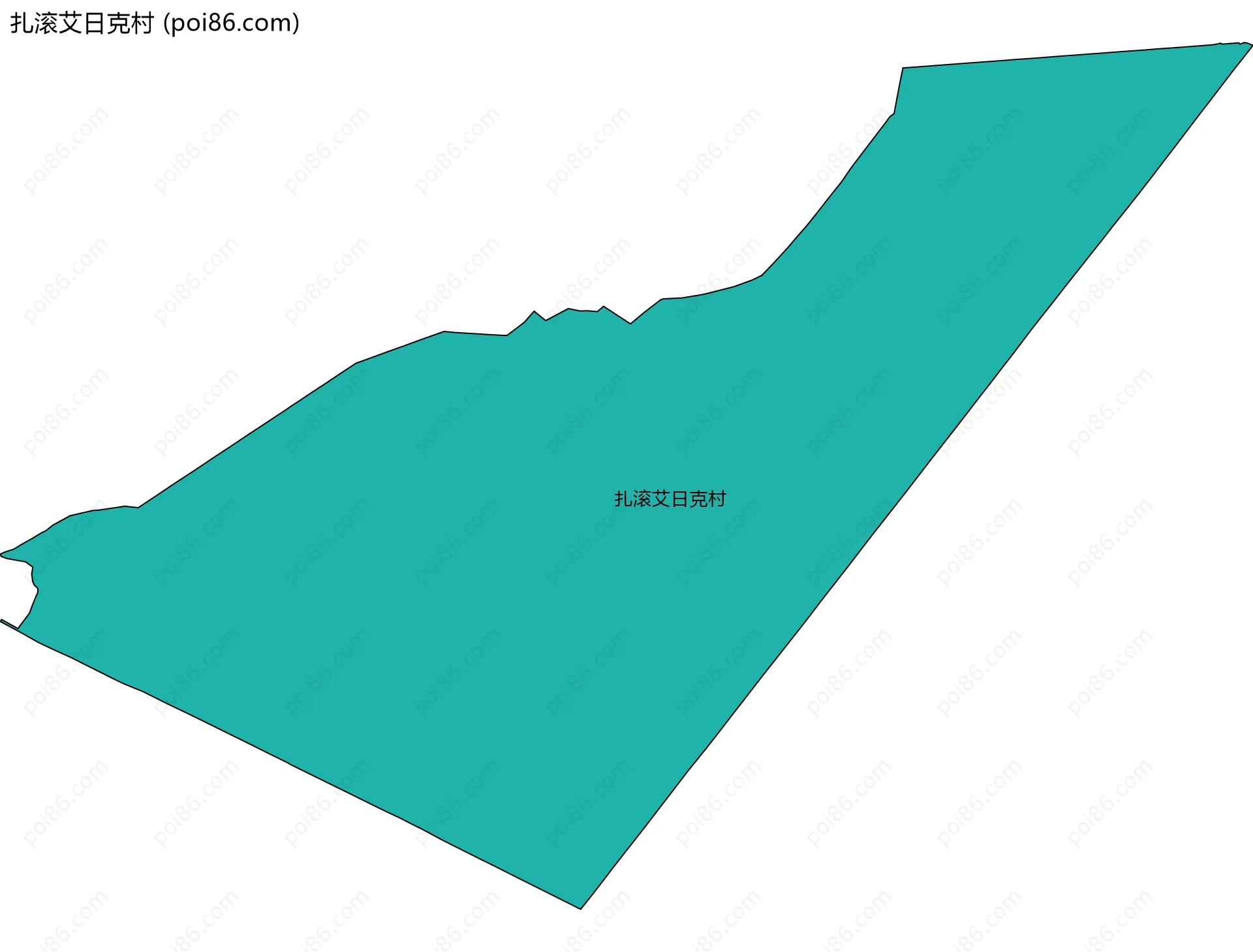 扎滚艾日克村边界地图