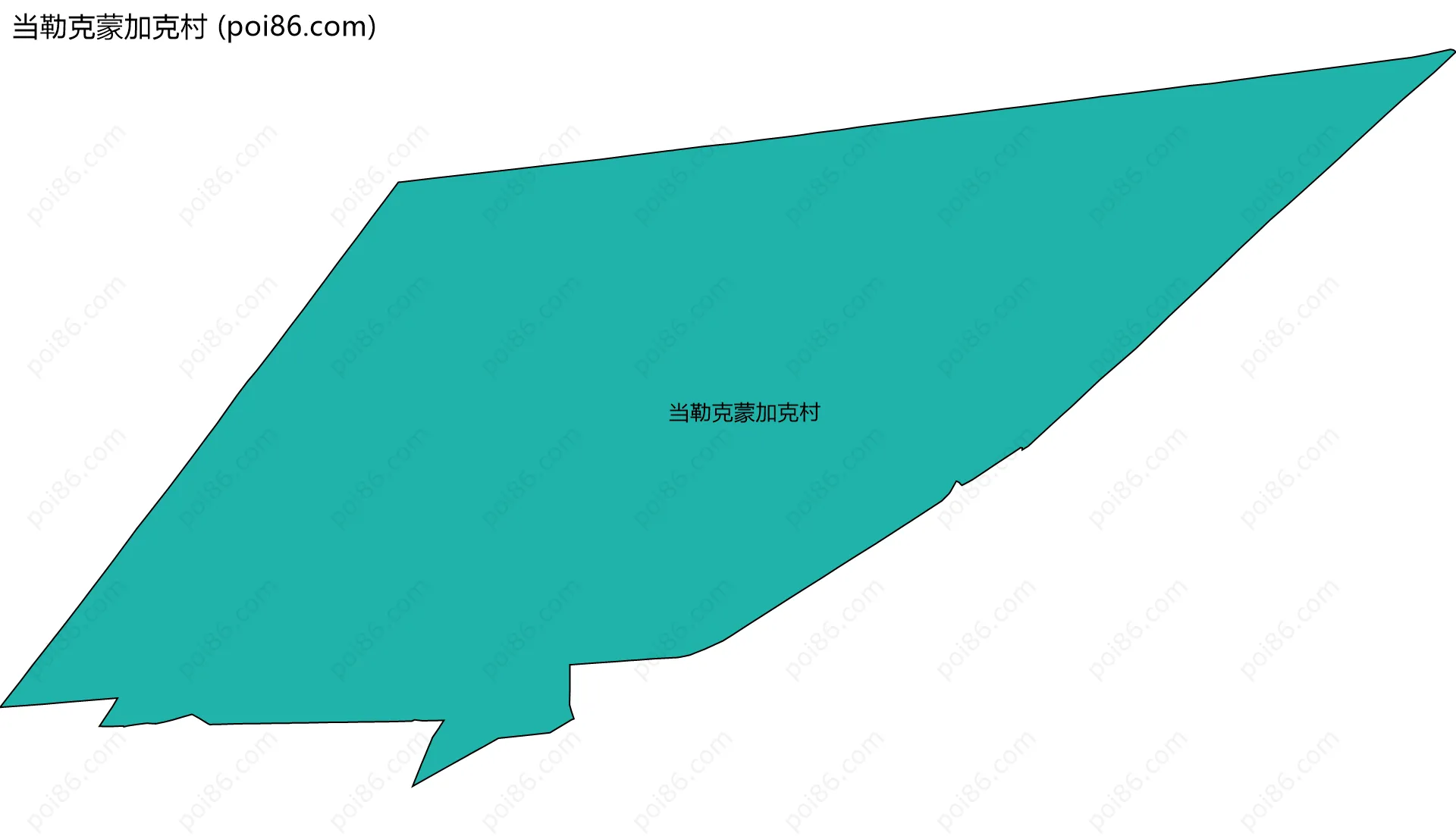当勒克蒙加克村边界地图