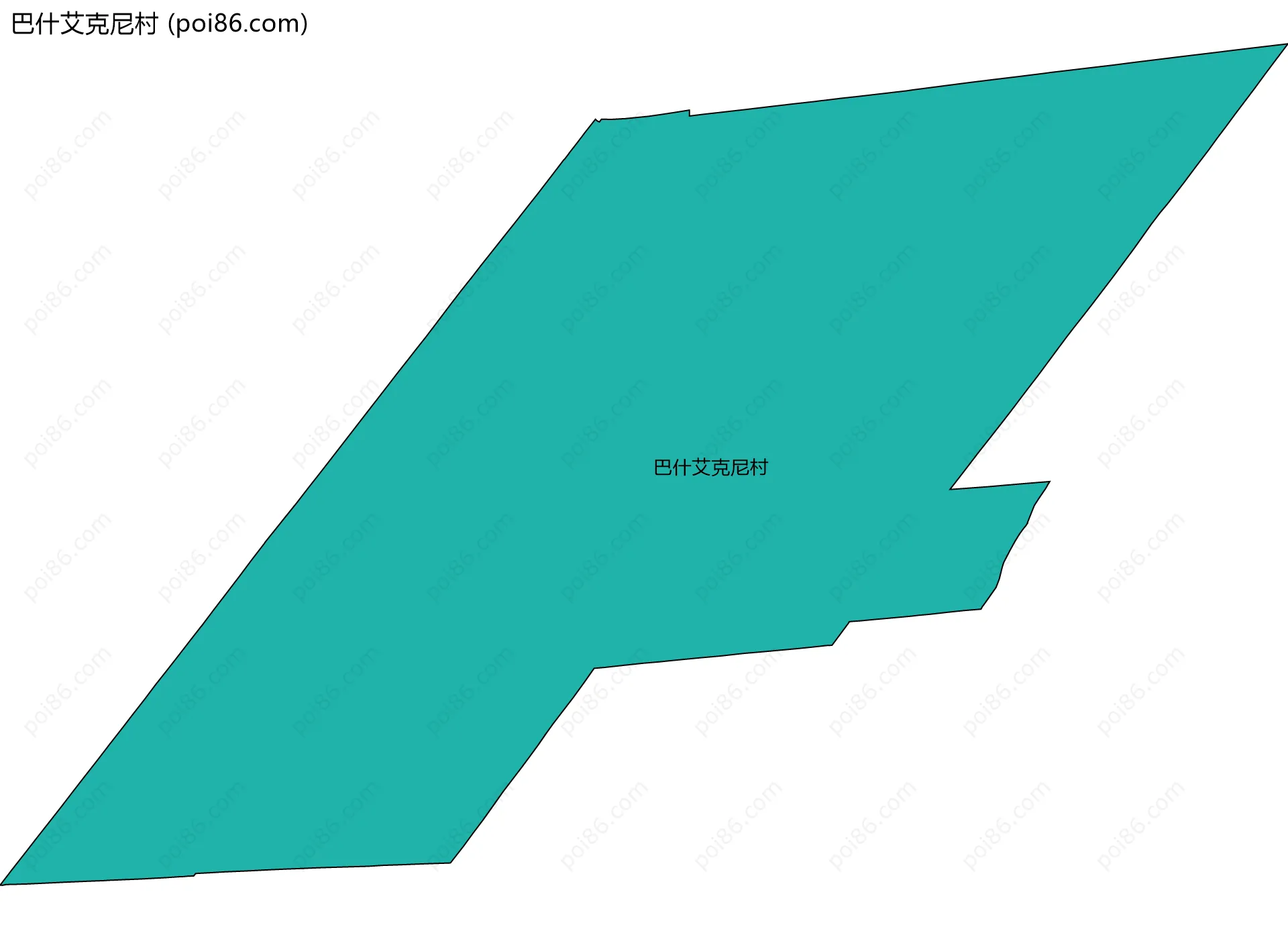巴什艾克尼村边界地图