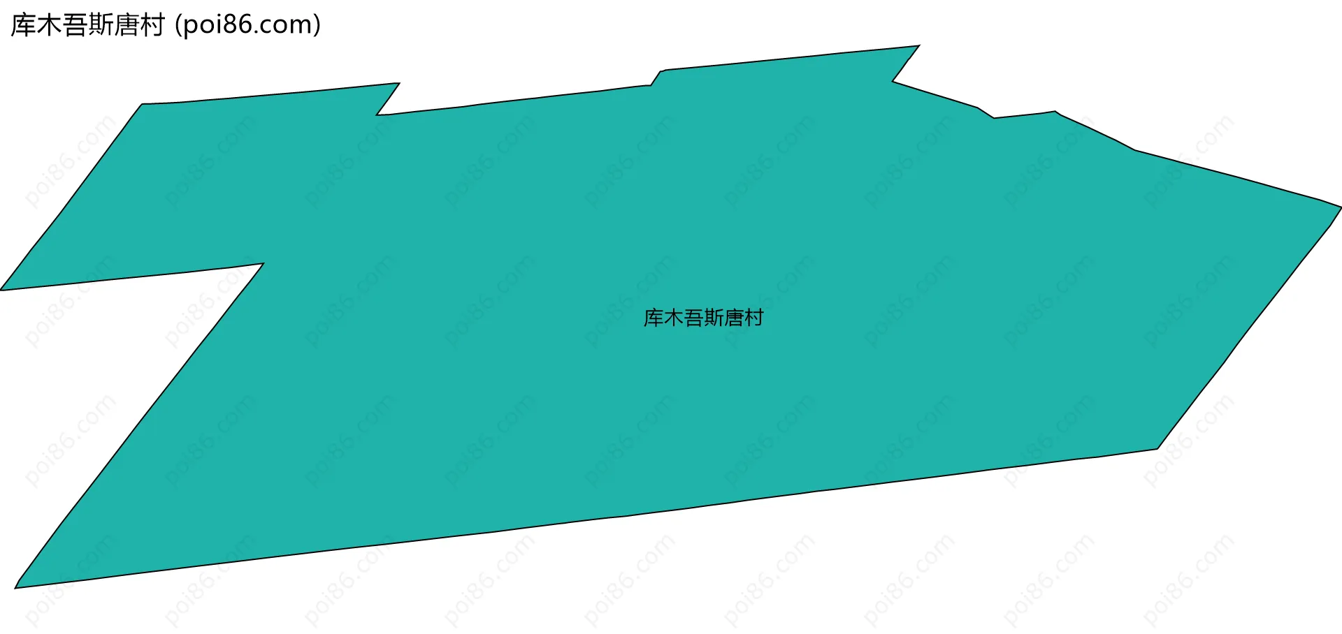 库木吾斯唐村边界地图