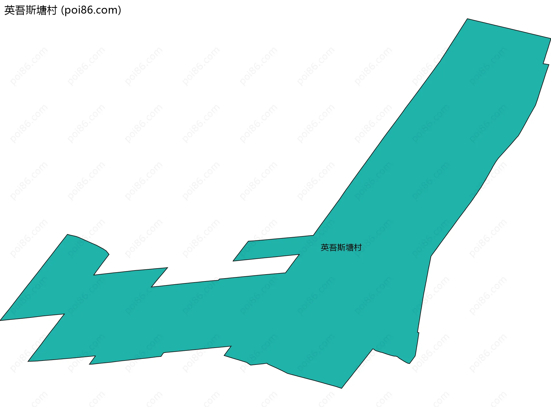 英吾斯塘村边界地图