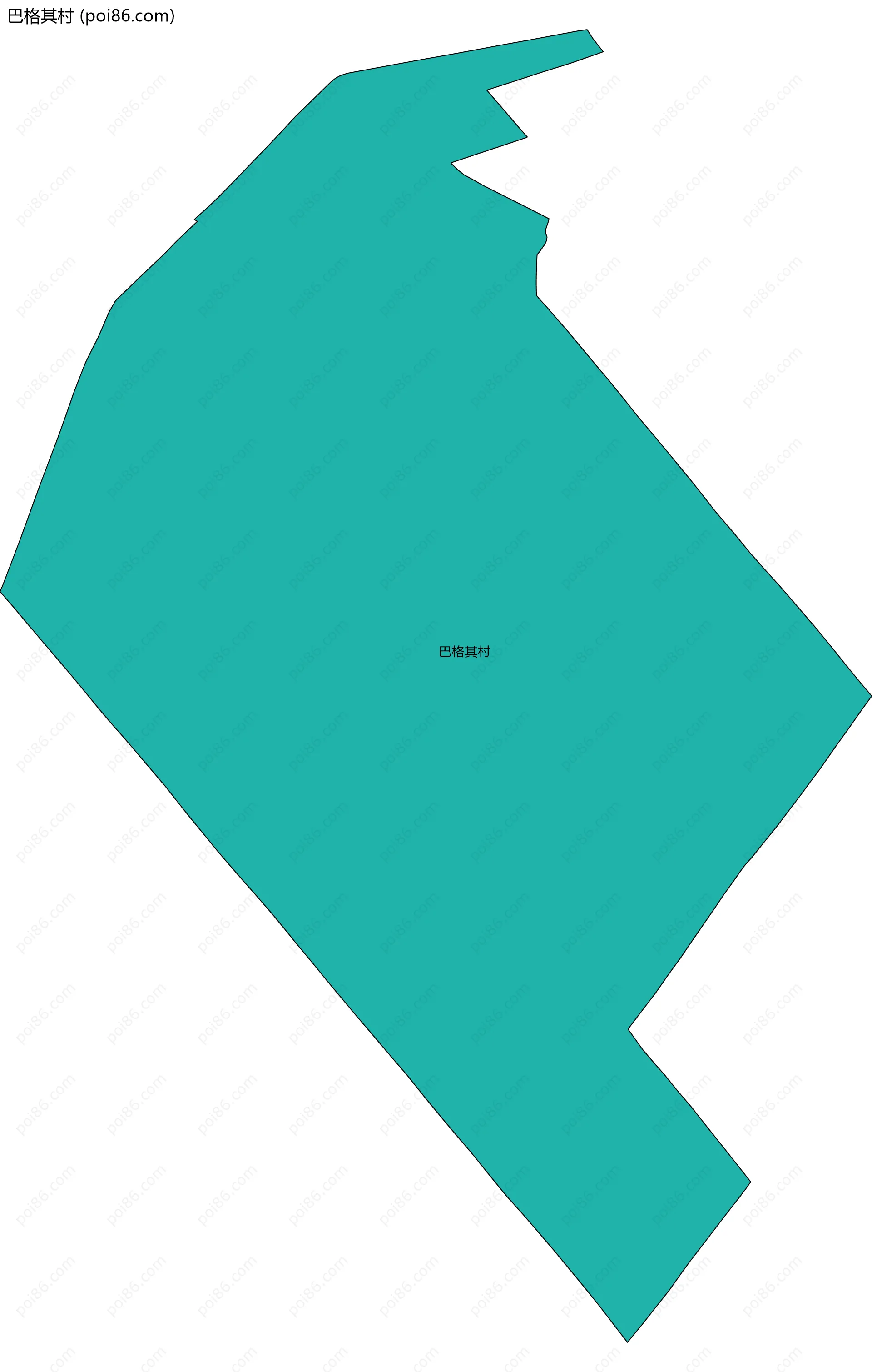 巴格其村边界地图