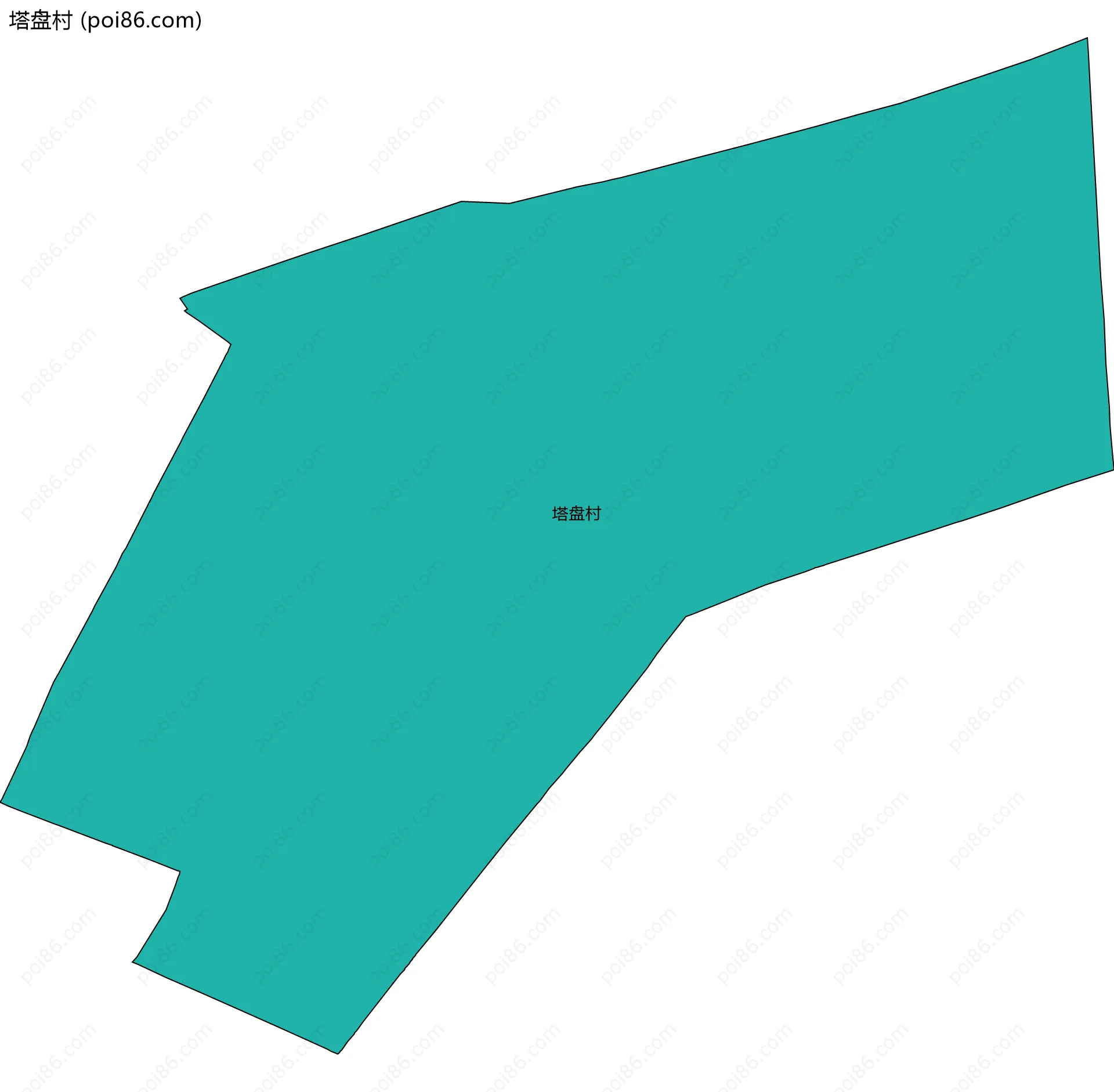 塔盘村边界地图