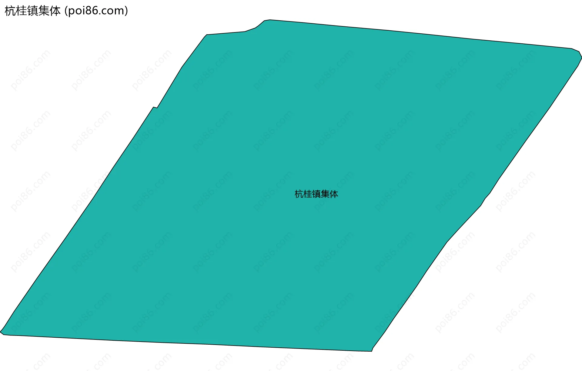 杭桂镇集体边界地图