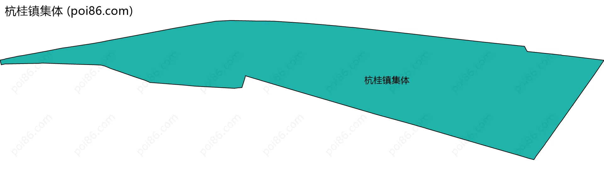 杭桂镇集体边界地图